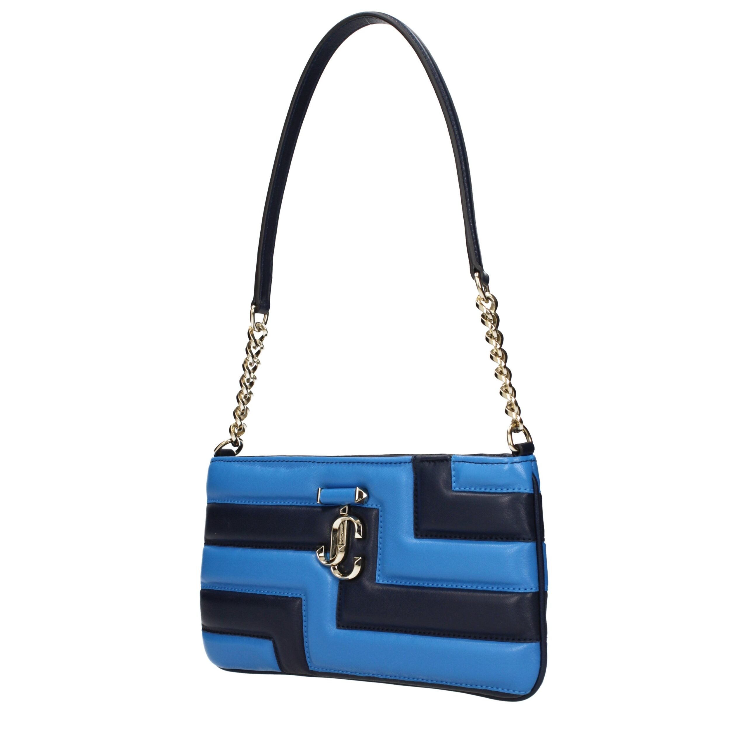Jimmy Choo Blue Leather Shoulder Women's Bag