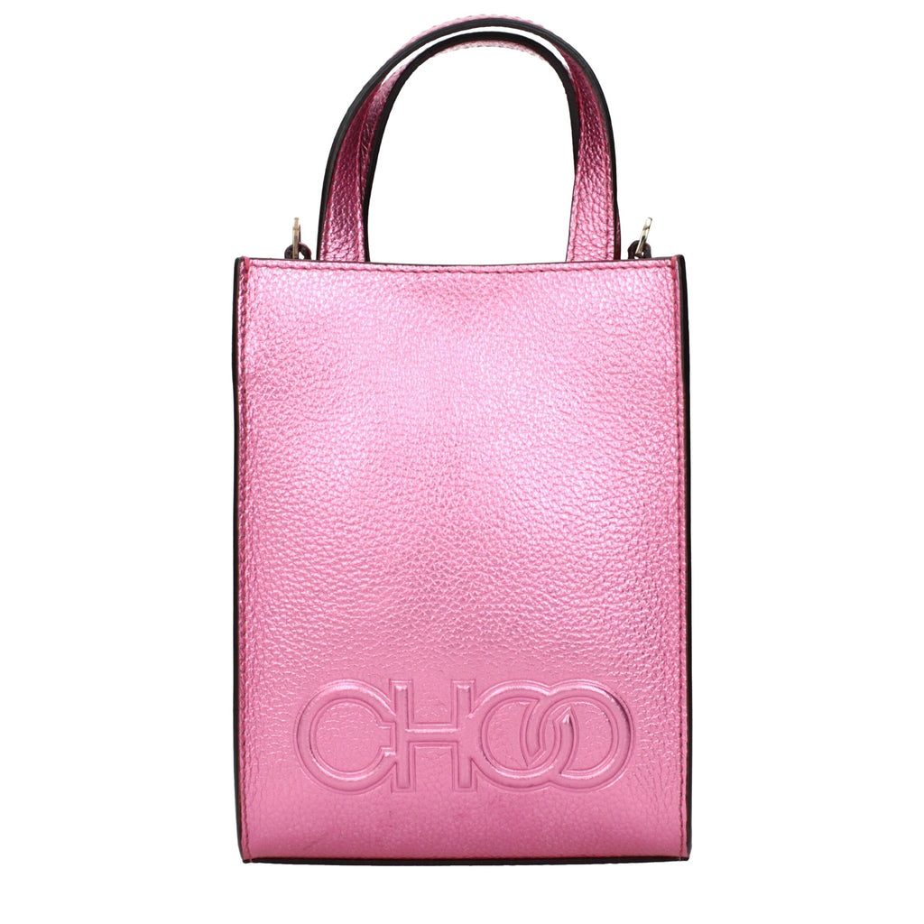 Jimmy Choo Pink Leather Women's Handbag