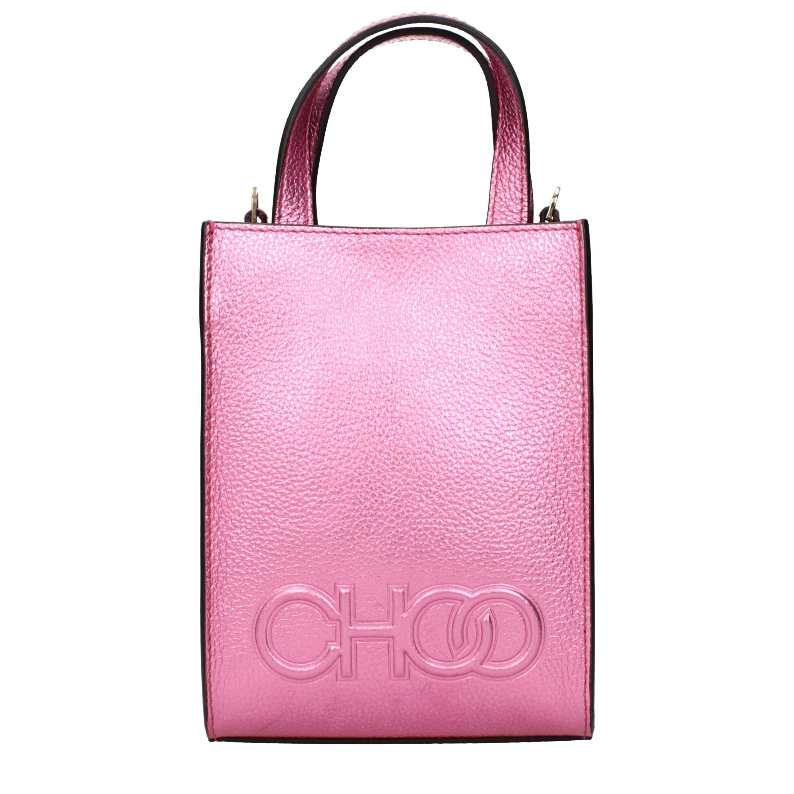 Jimmy Choo Pink Leather Women's Handbag