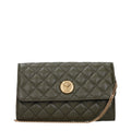 Versace Green Leather Clutch Women's Bag