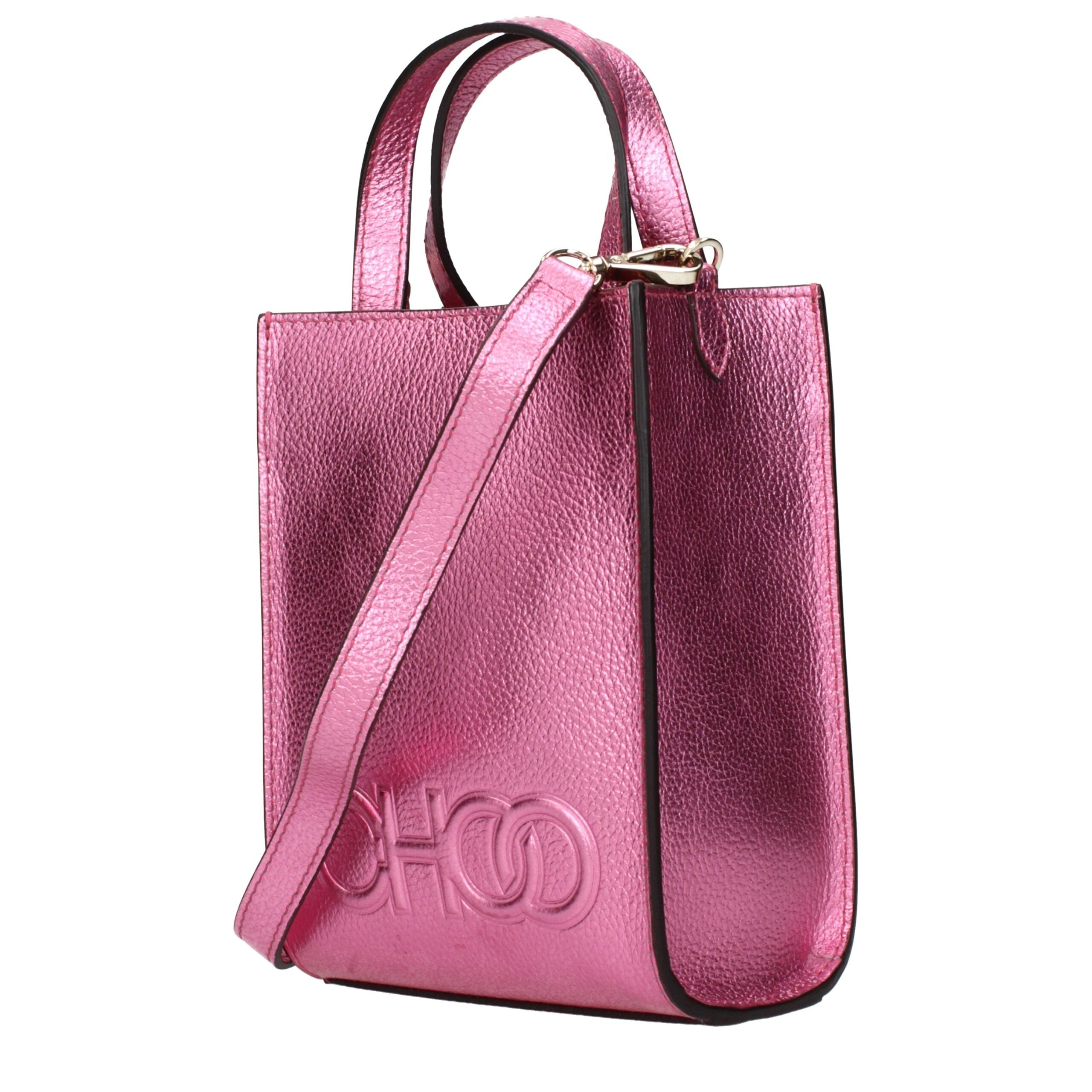 Jimmy Choo Pink Leather Women's Handbag
