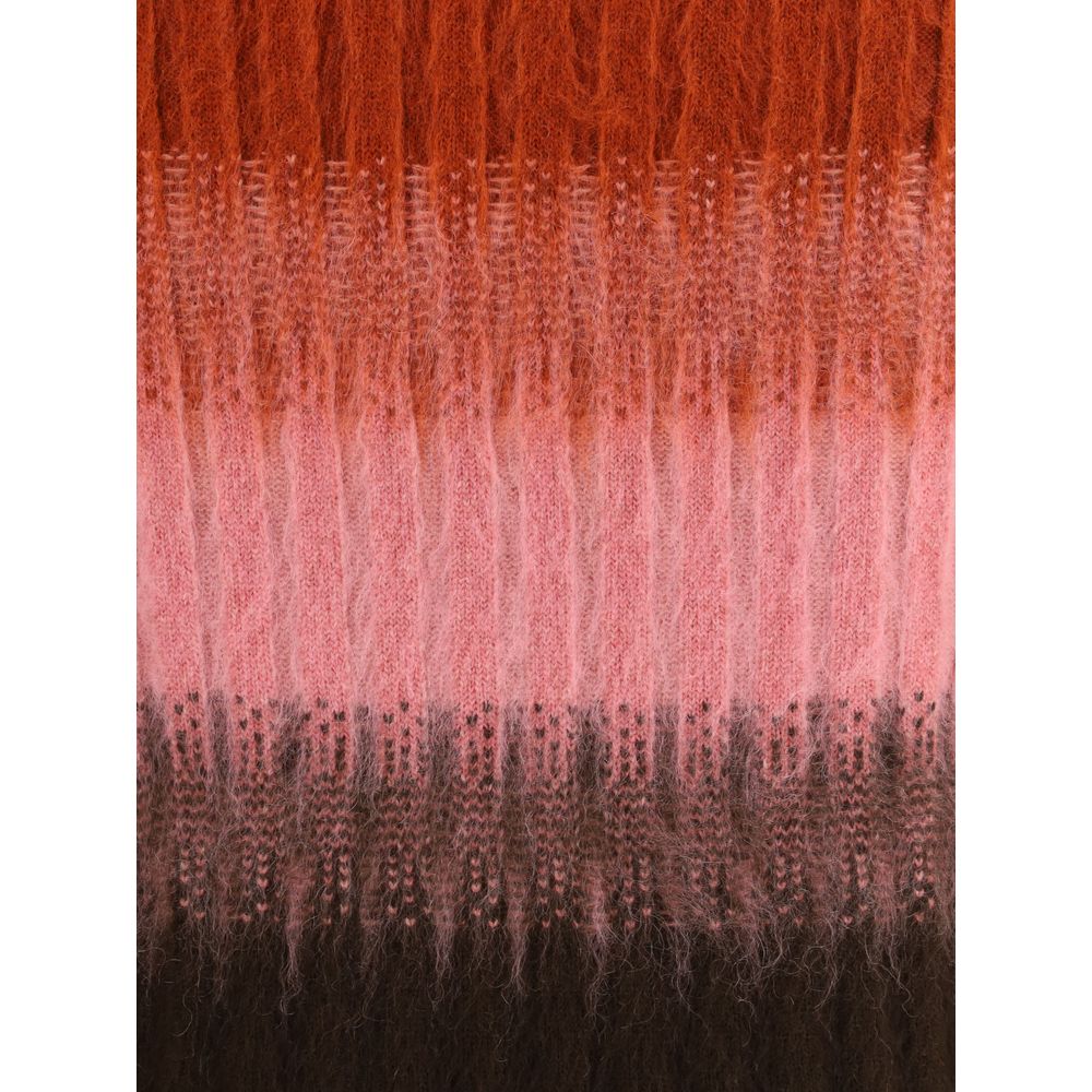 Fendi Multicolor Mohair Midi Women's Skirt