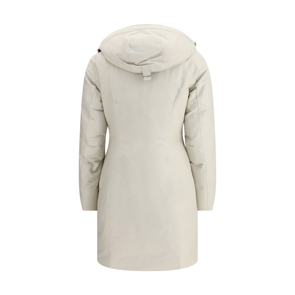 Moose Knuckles White Cotton Women's Parka