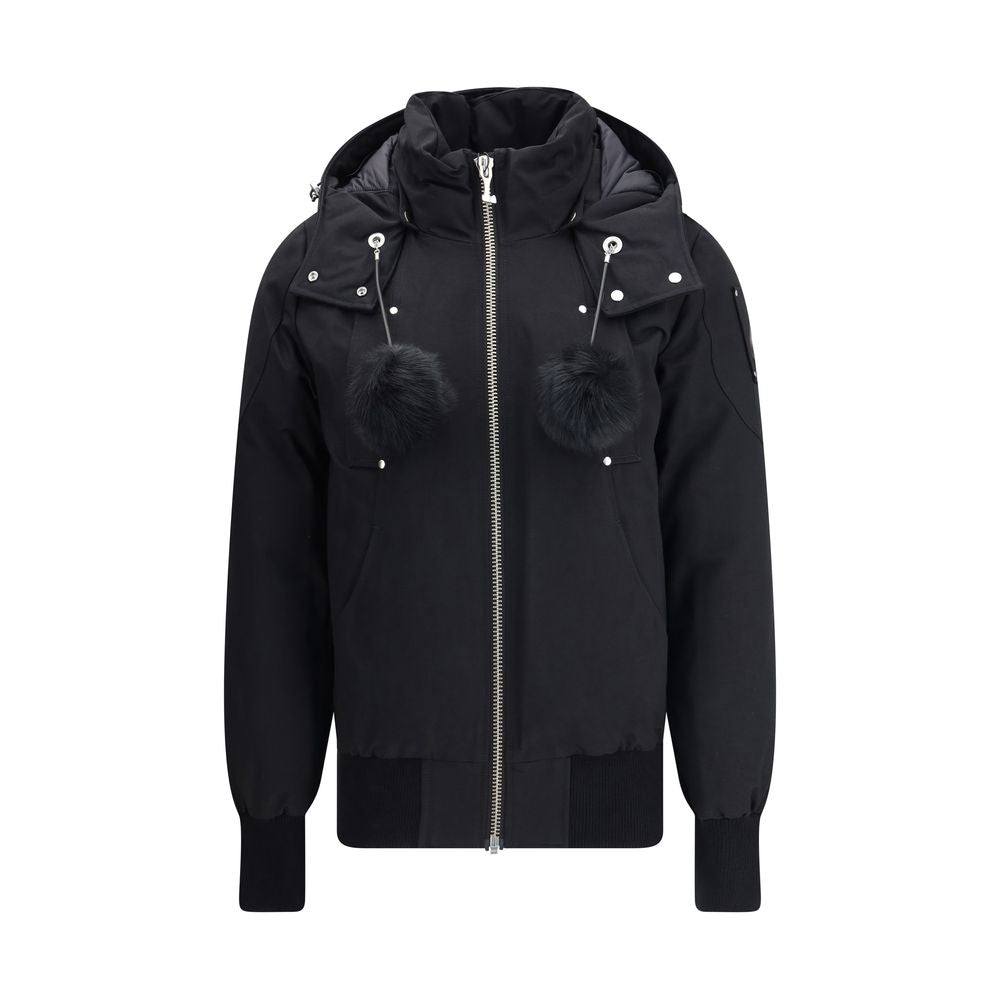 Moose Knuckles Black Cotton Women's Clothing