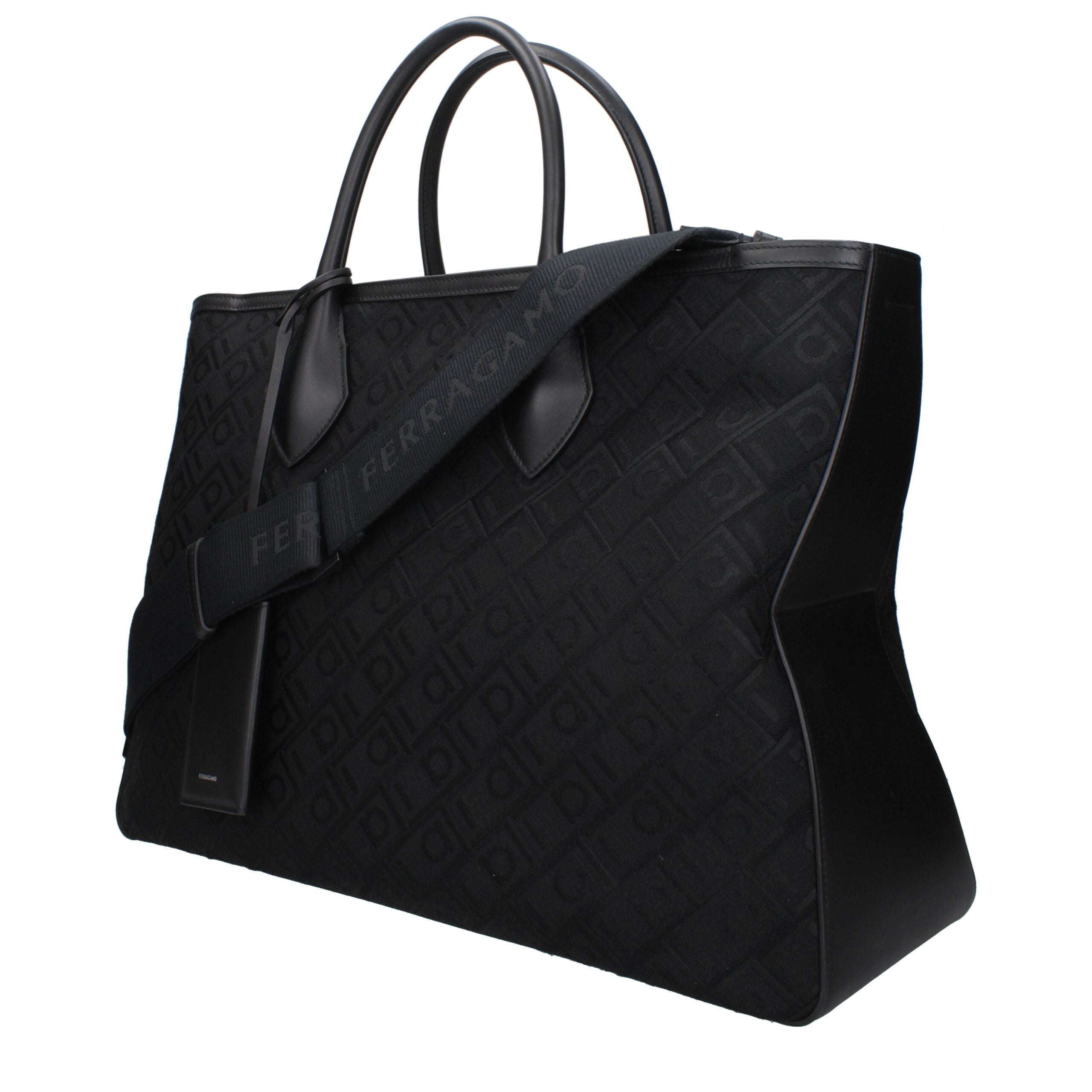 Salvatore Ferragamo Black Fabric Women's Handbag