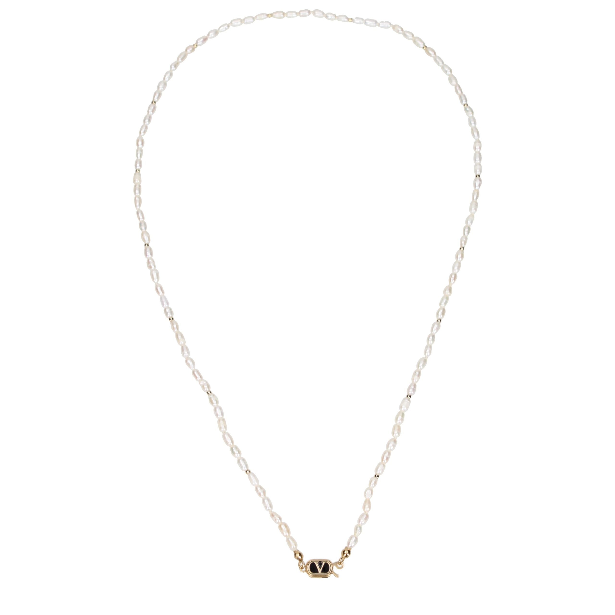 Valentino Garavani White Metal Women's Necklace