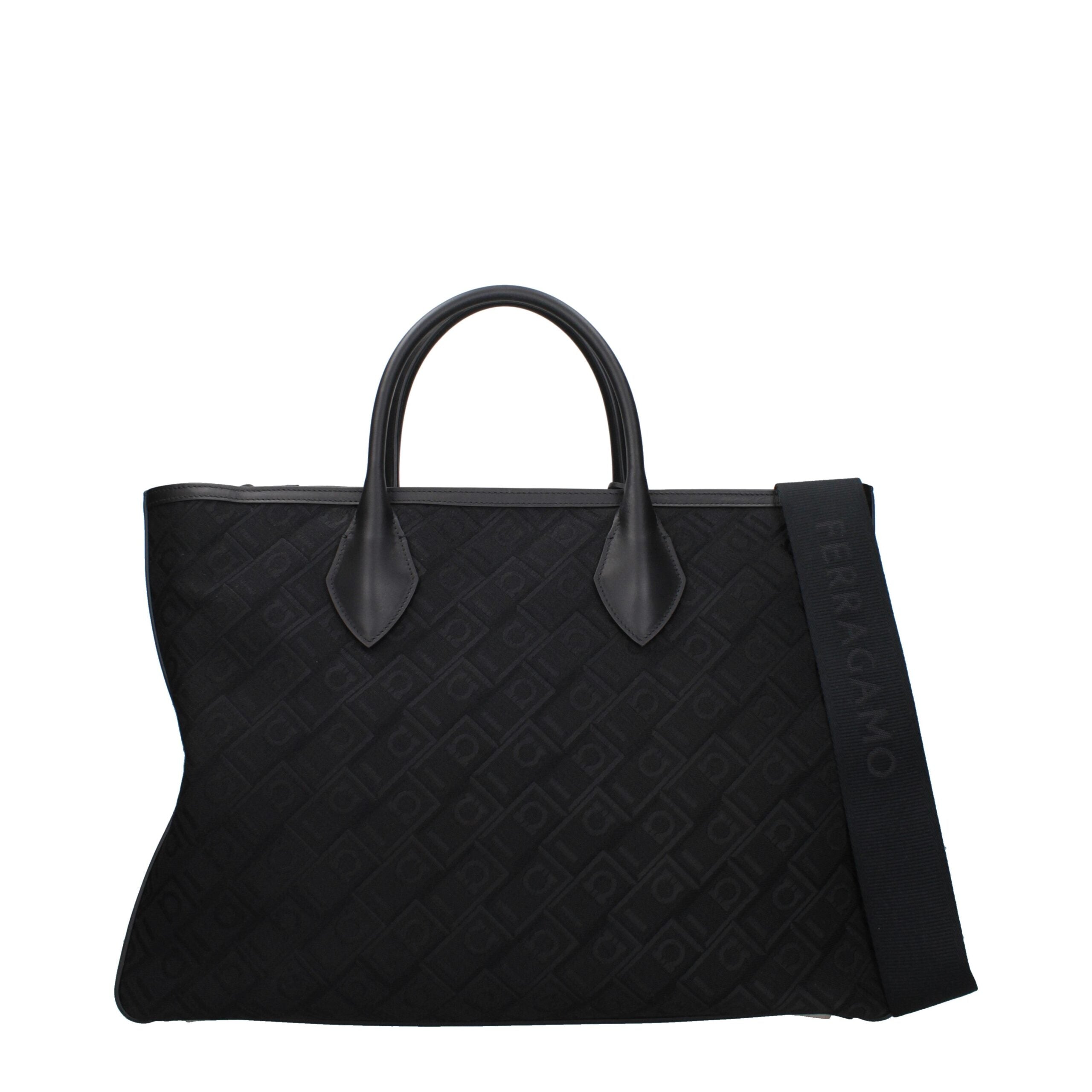 Salvatore Ferragamo Black Fabric Women's Handbag