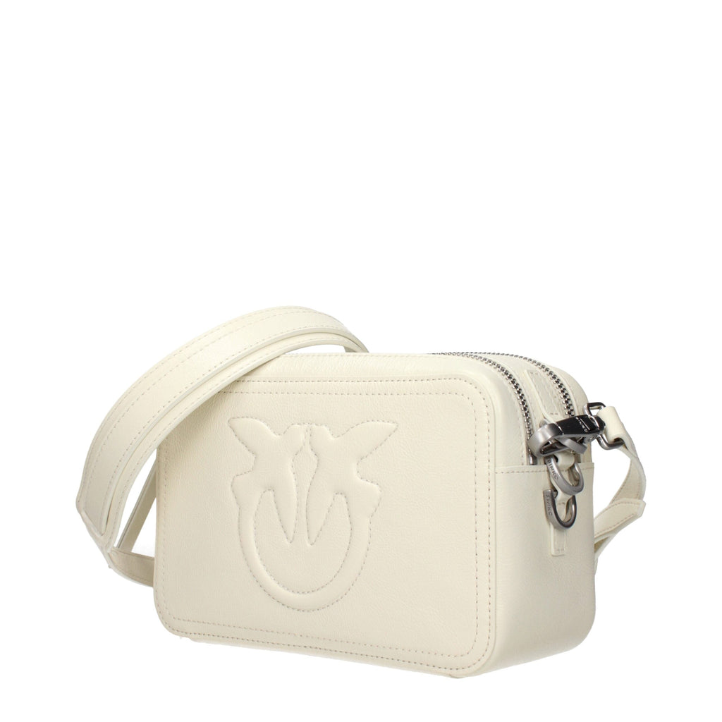 PINKO White Leather Crossbody Women's Bag