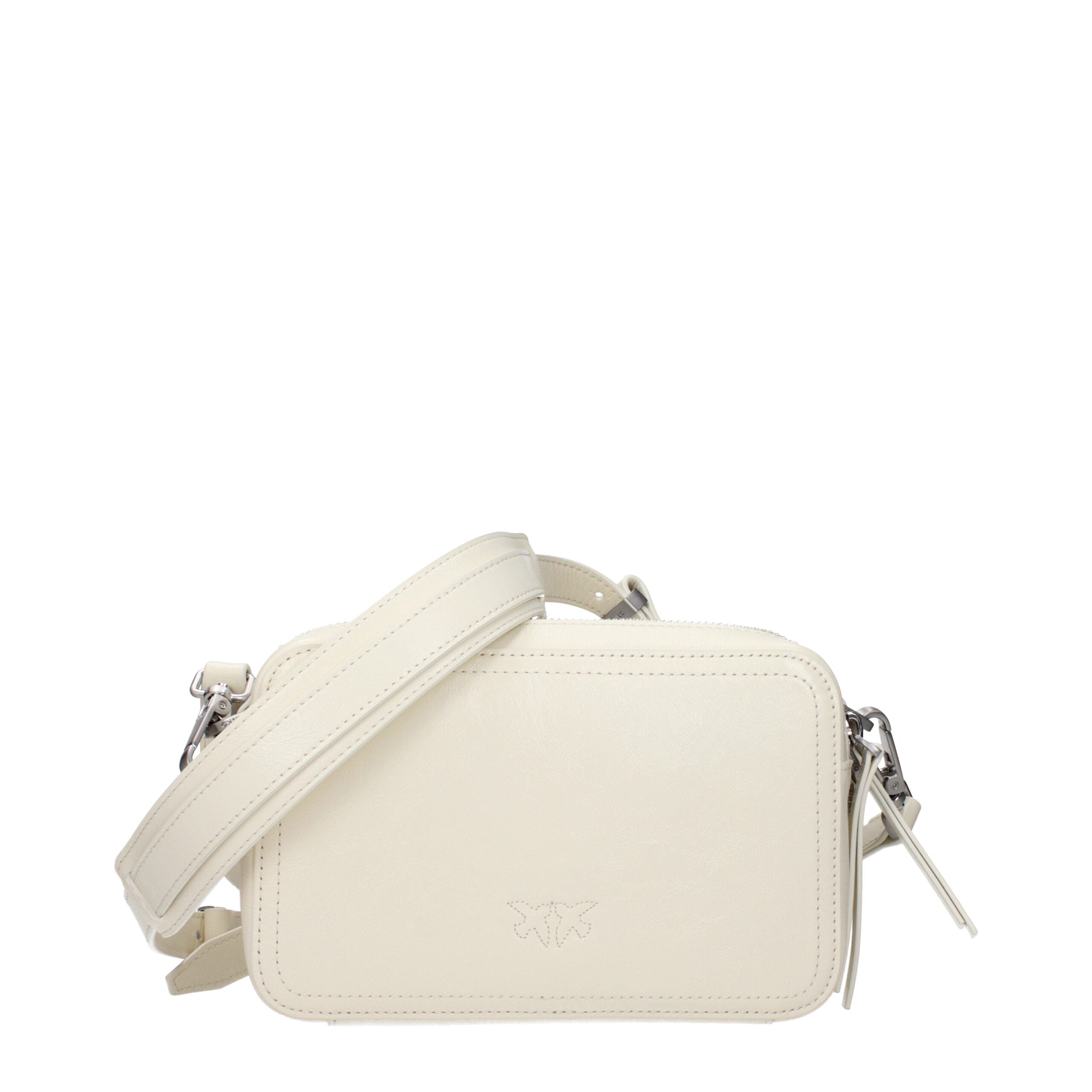 PINKO White Leather Crossbody Women's Bag