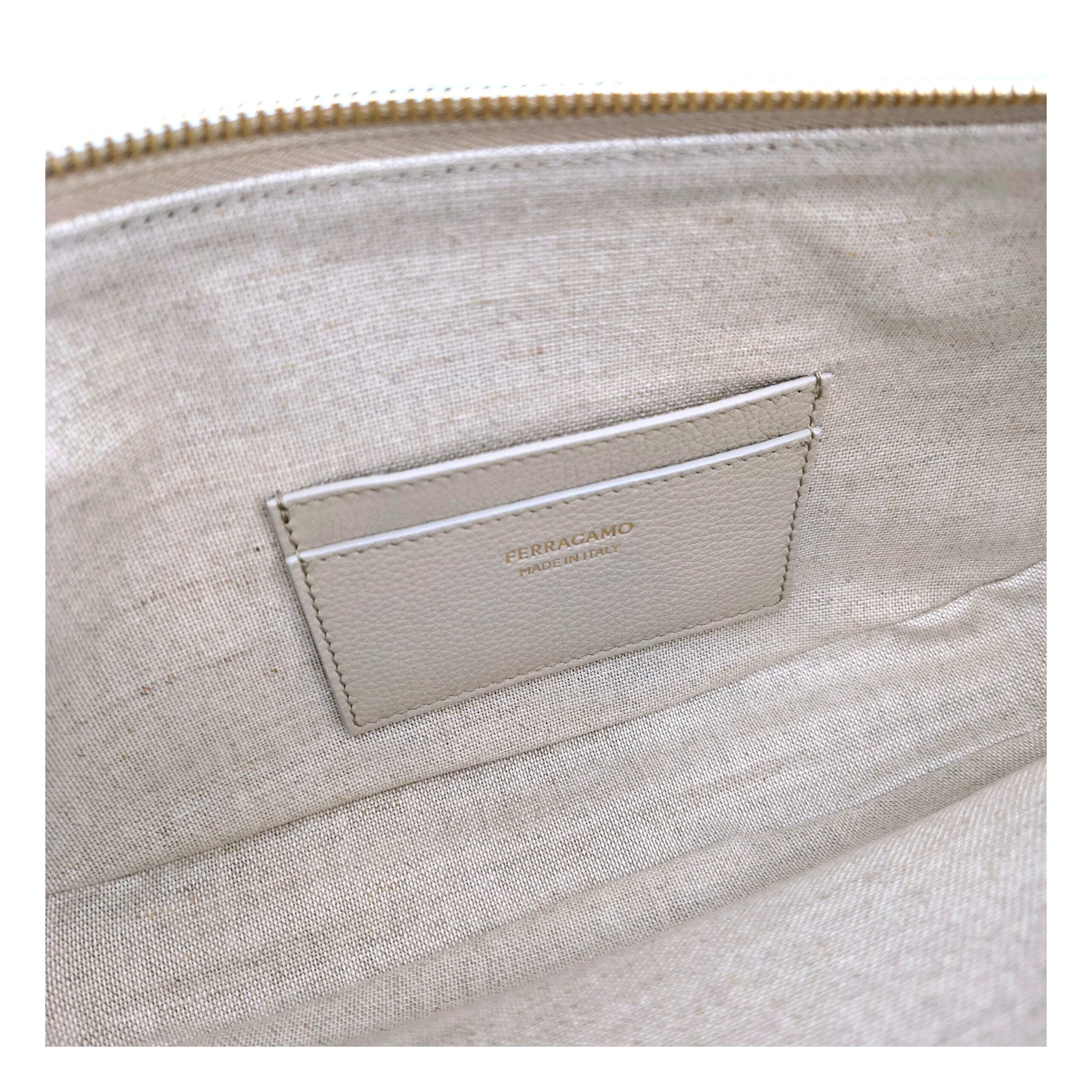 Salvatore Ferragamo Gray Leather Shoulder Women's Bag