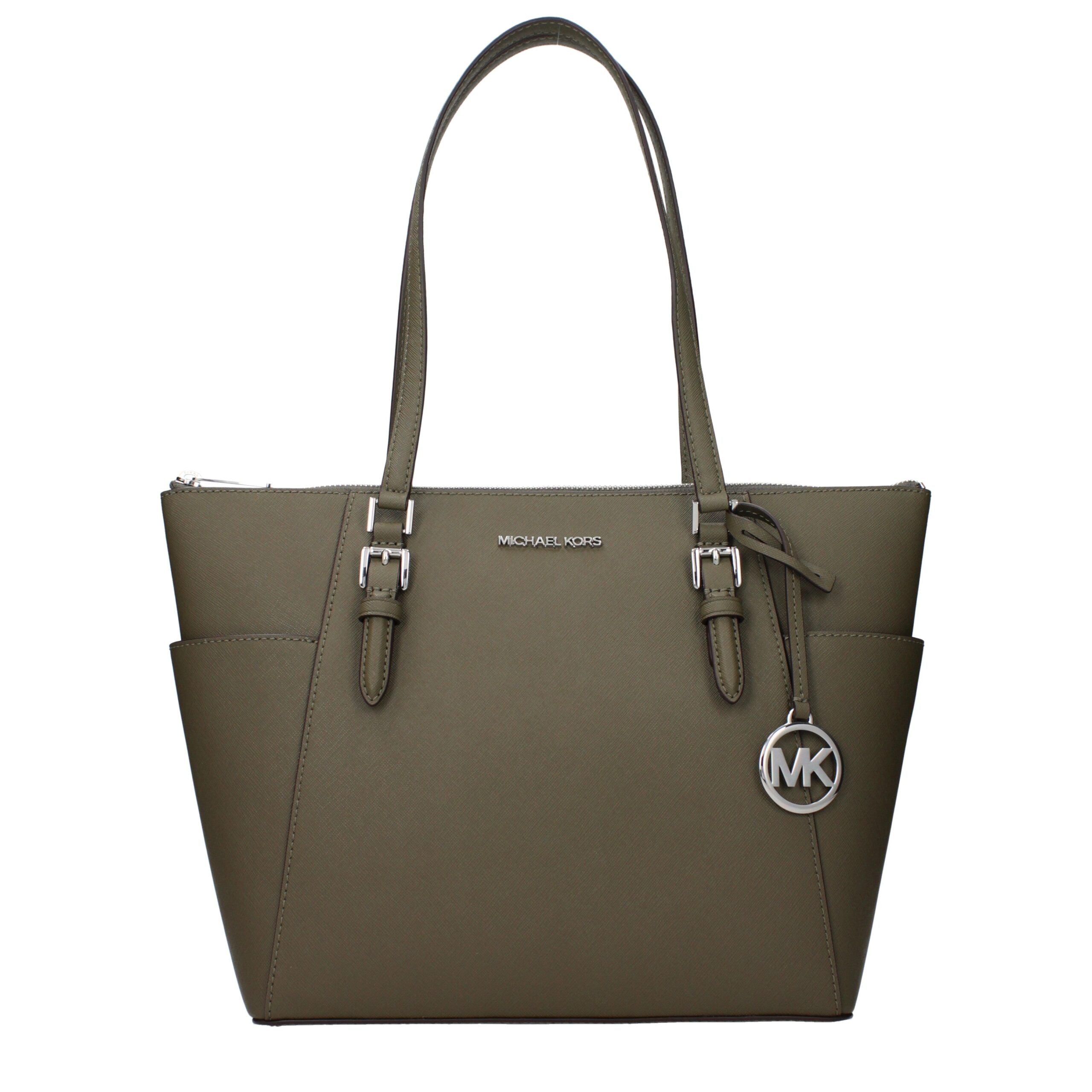 Michael Kors Green Leather Shoulder Women's Bag