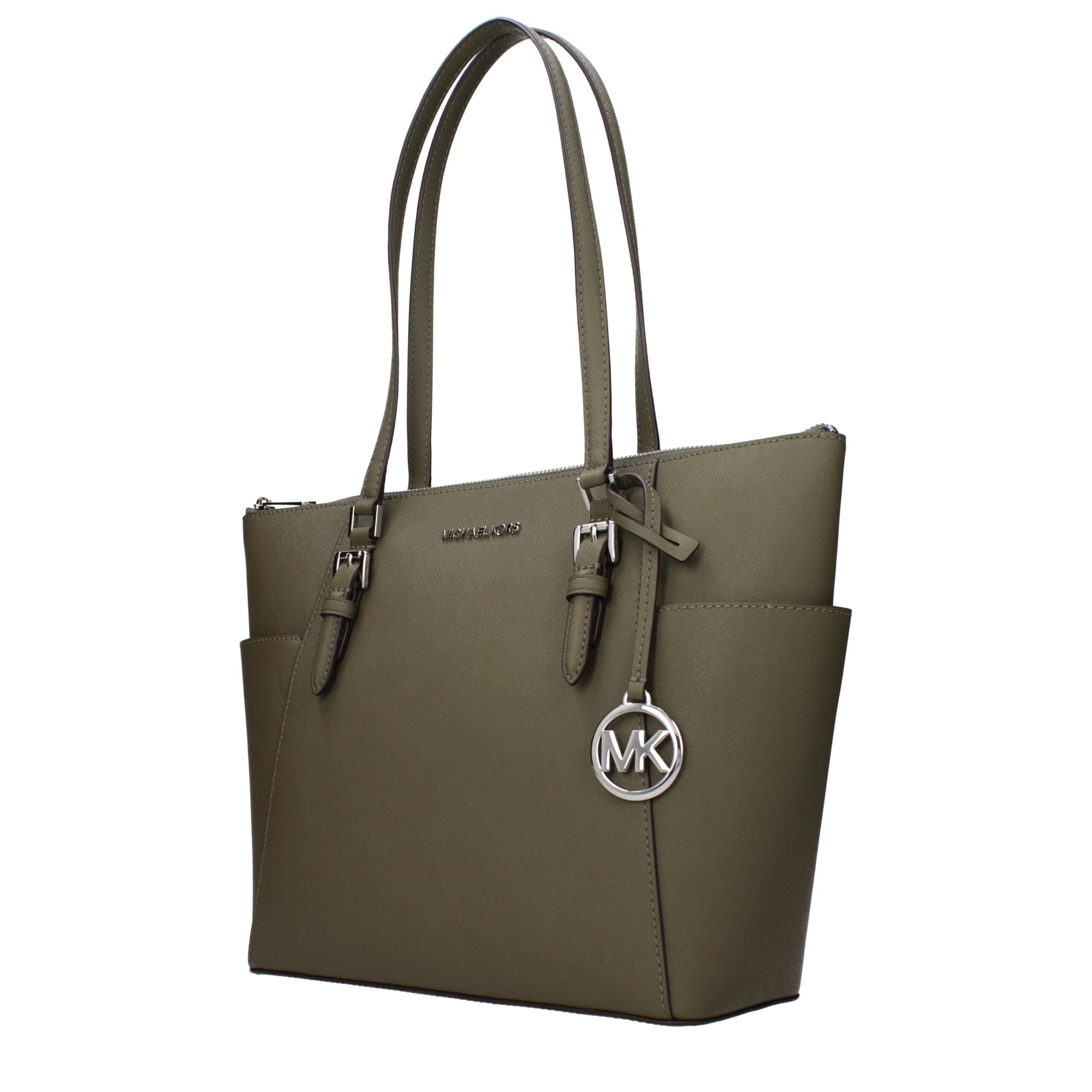 Michael Kors Green Leather Shoulder Women's Bag
