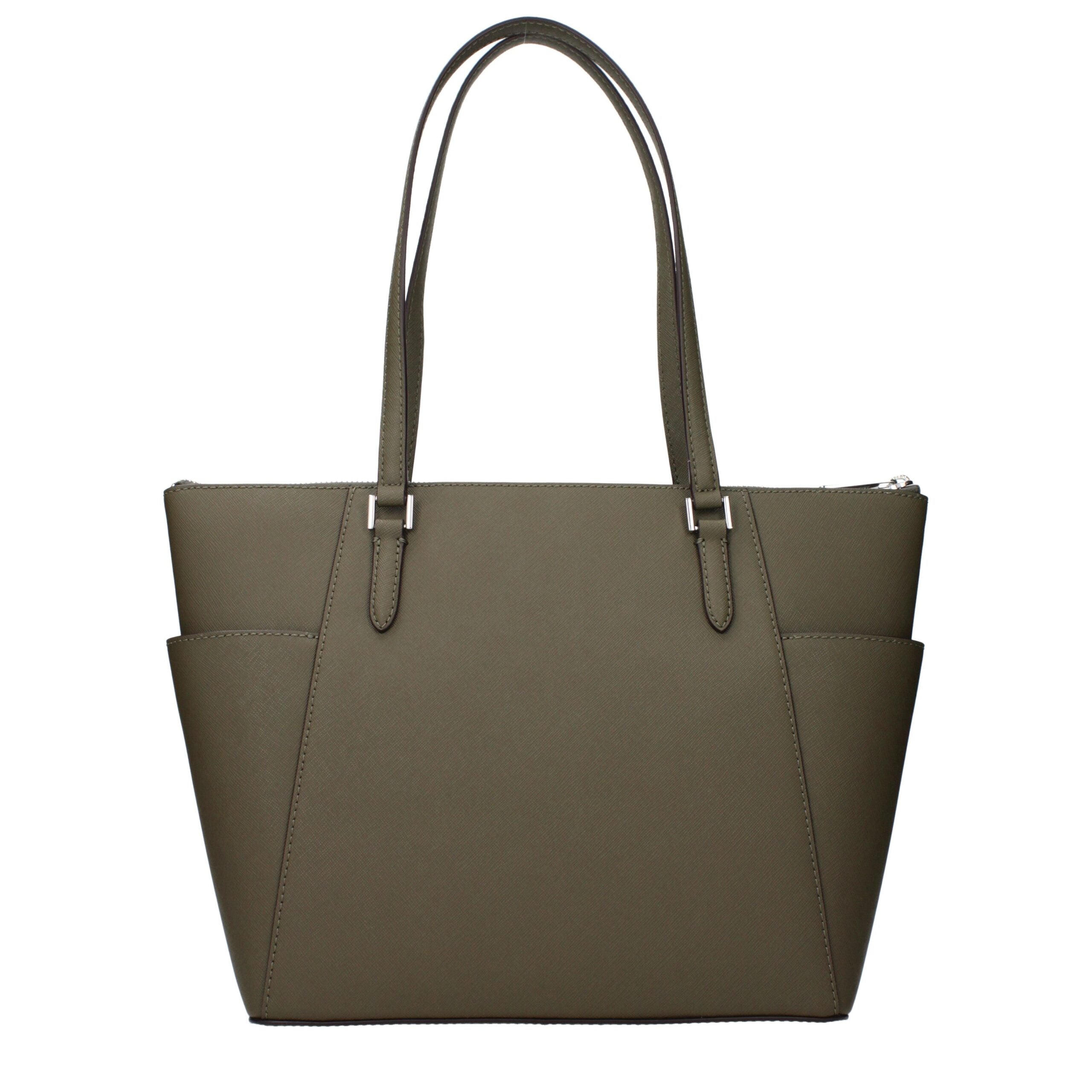 Michael Kors Green Leather Shoulder Women's Bag