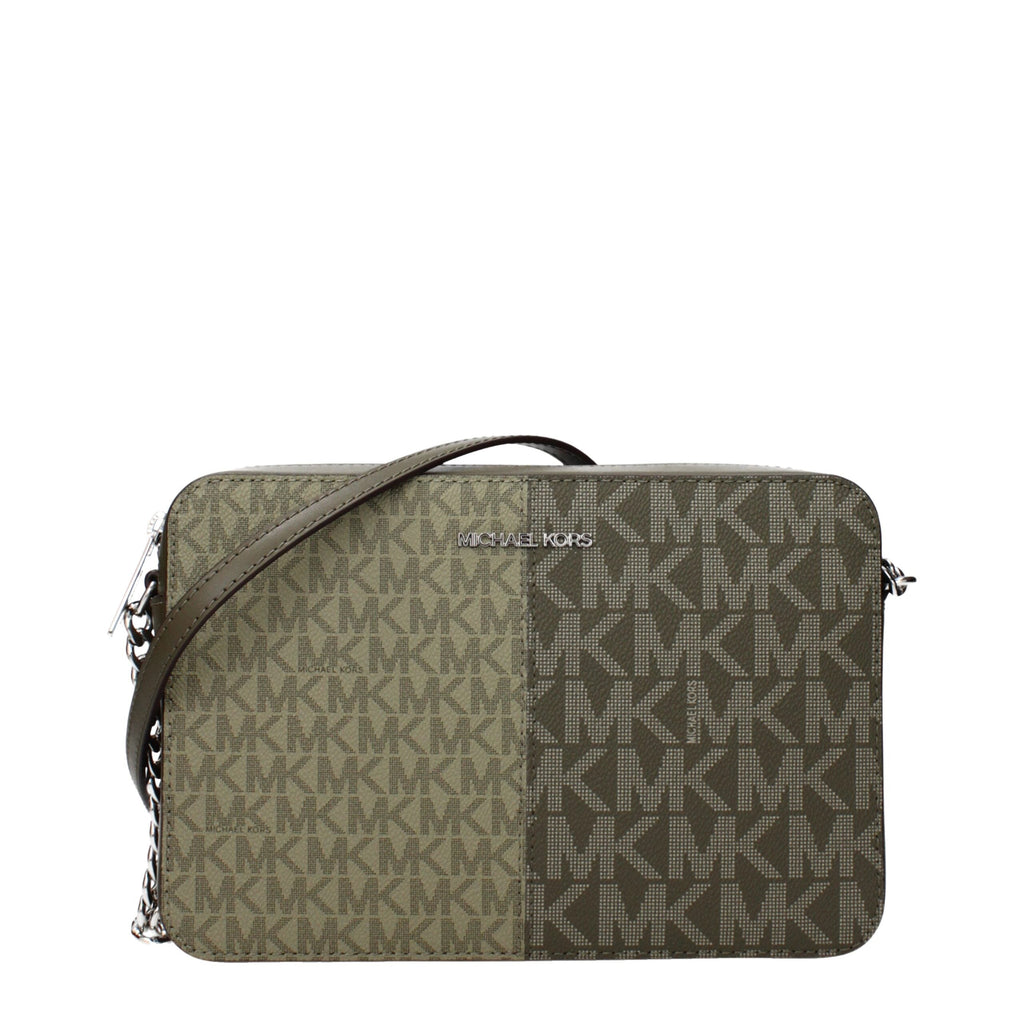 Michael Kors Green Fabric Crossbody Women's Bag