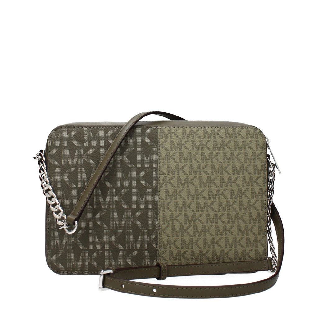 Michael Kors Green Fabric Crossbody Women's Bag
