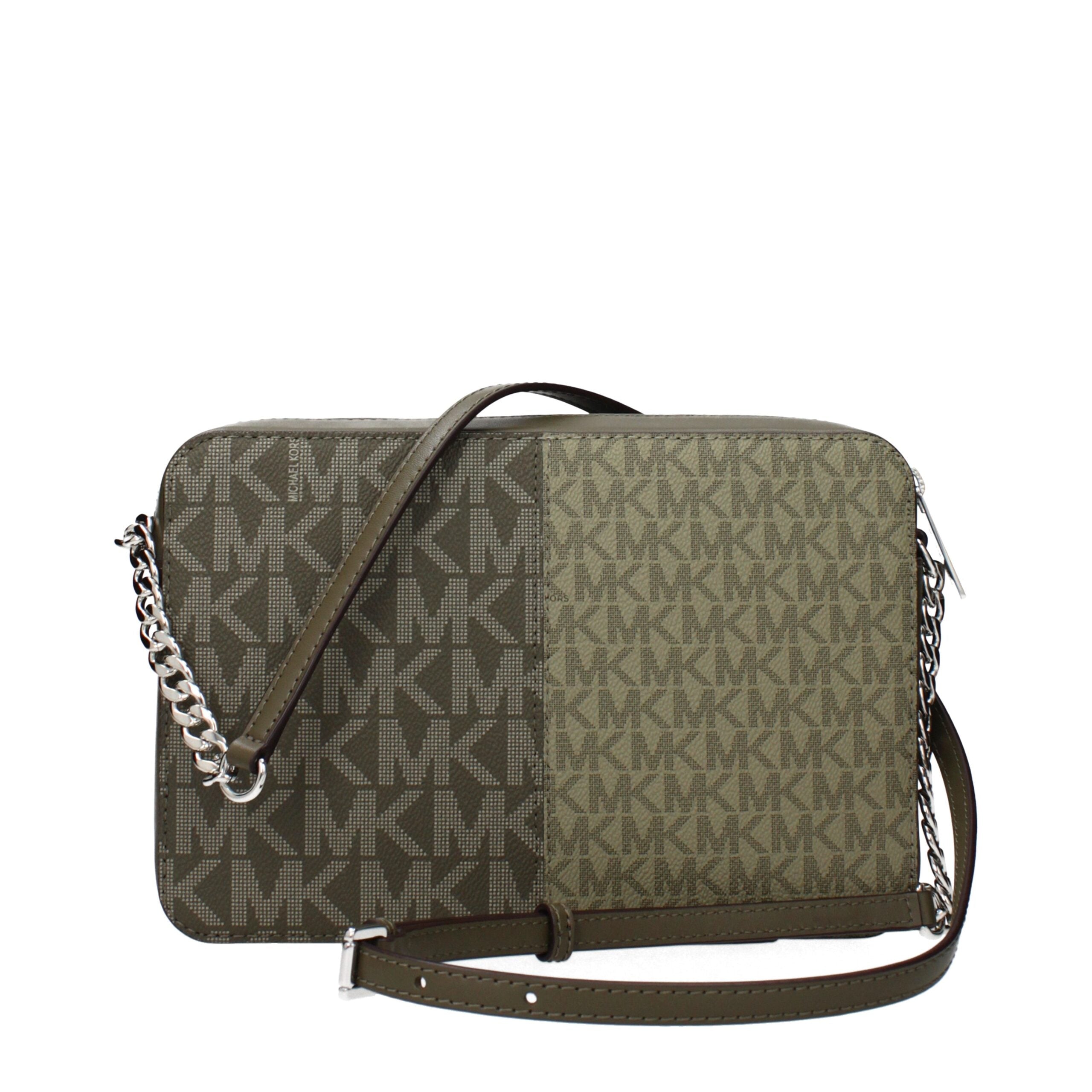 Michael Kors Green Fabric Crossbody Women's Bag