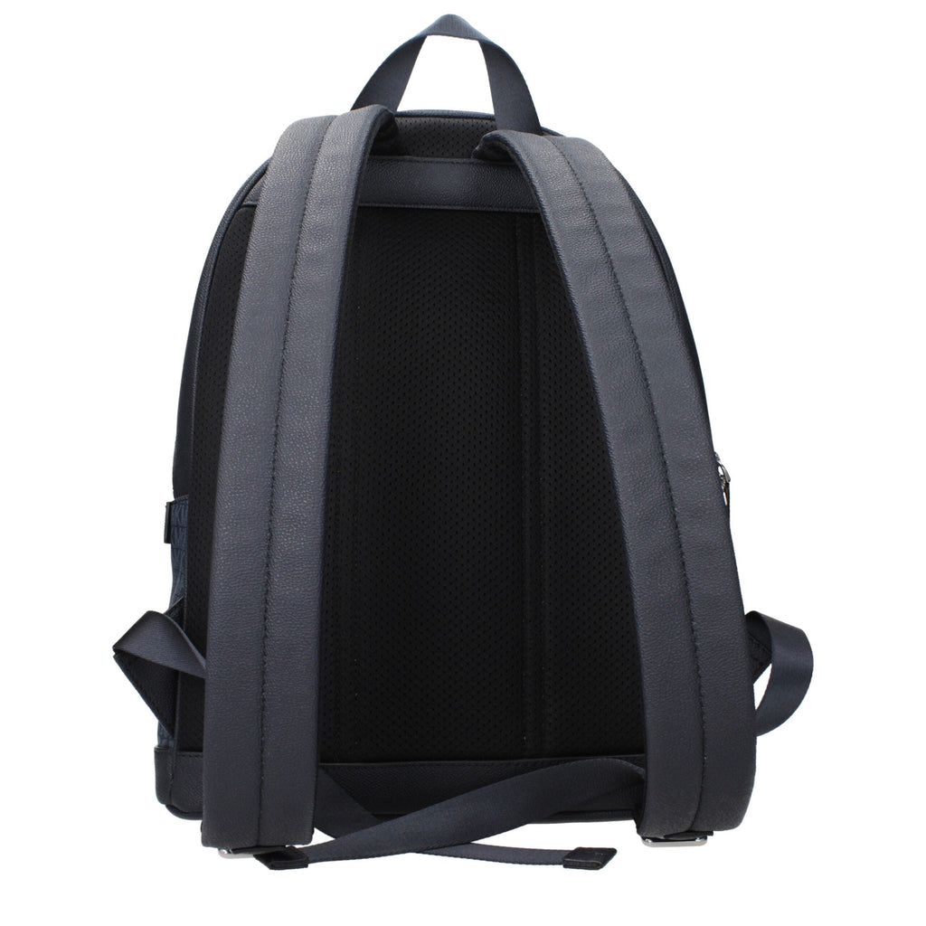 Michael Kors Blue Fabric Men's Backpack