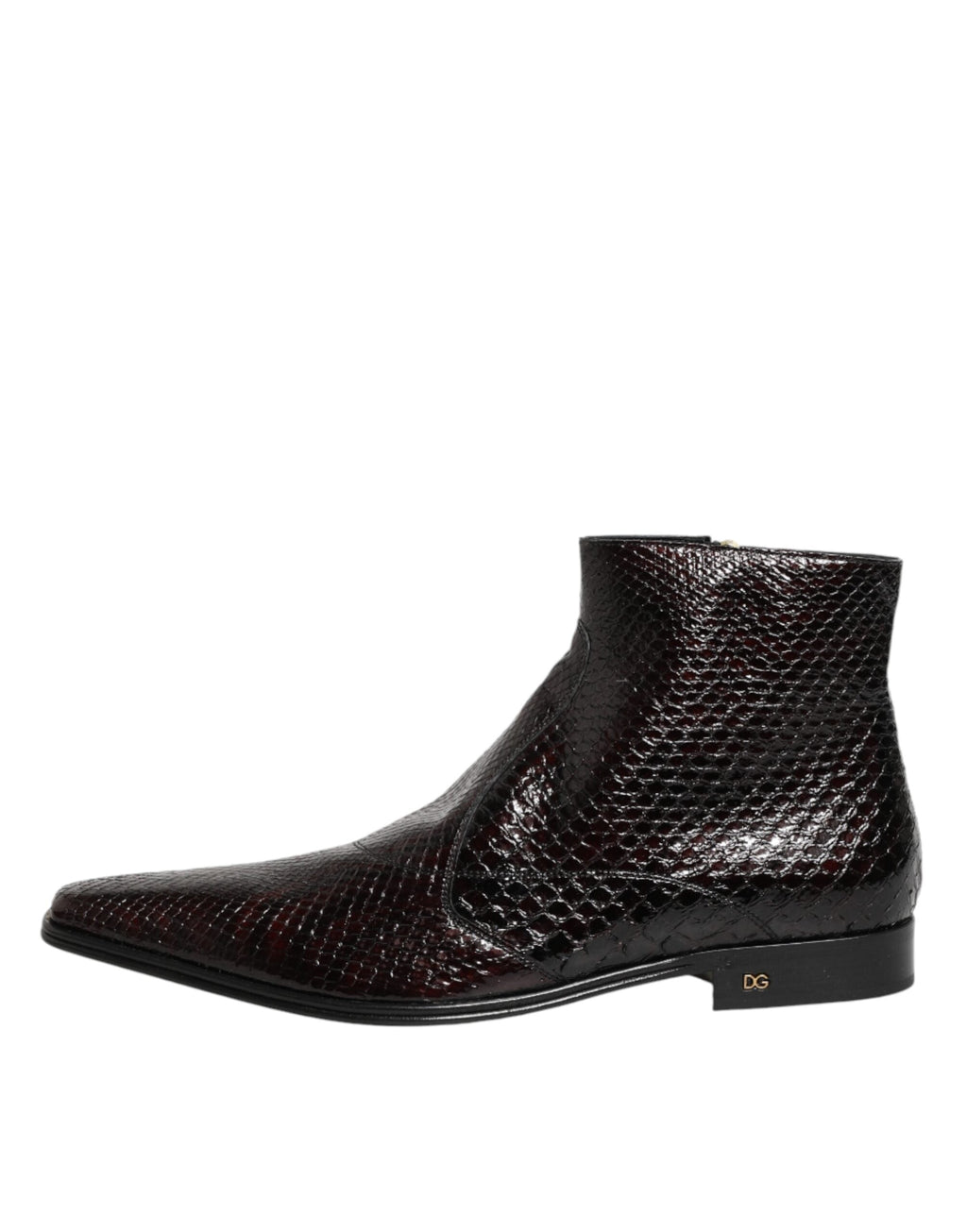 Dolce & Gabbana Bordeaux Chelsea Men Short Ankle Boots Men's Shoes
