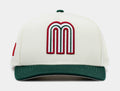 Exclusive Shoe Palace Exclusive Mexico Curve 950AF Snapback Mens Hat (Beige/Green) — OS — Front View