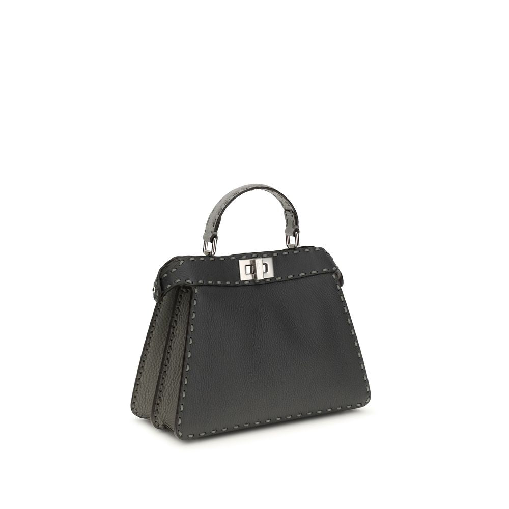 Fendi Gray Leather Women's Handbag