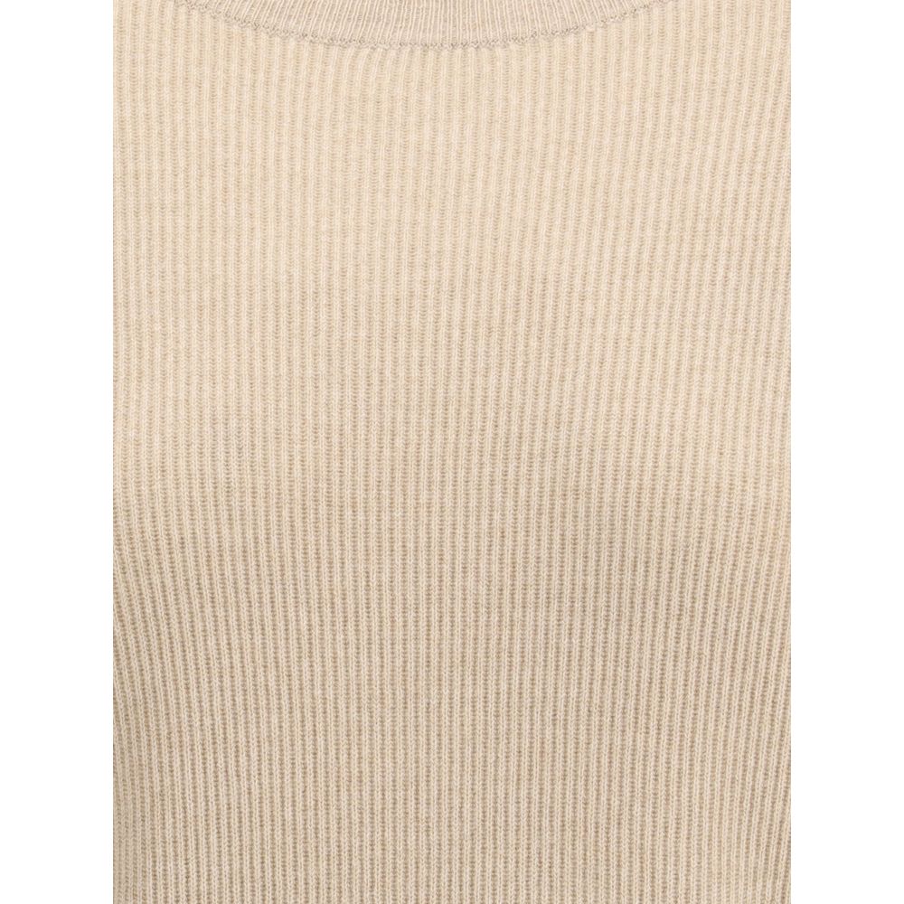 Brunello Cucinelli Beige Cashmere Cashmere Women's Sweater