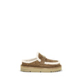 Fendi Beige Leather Women's Mules