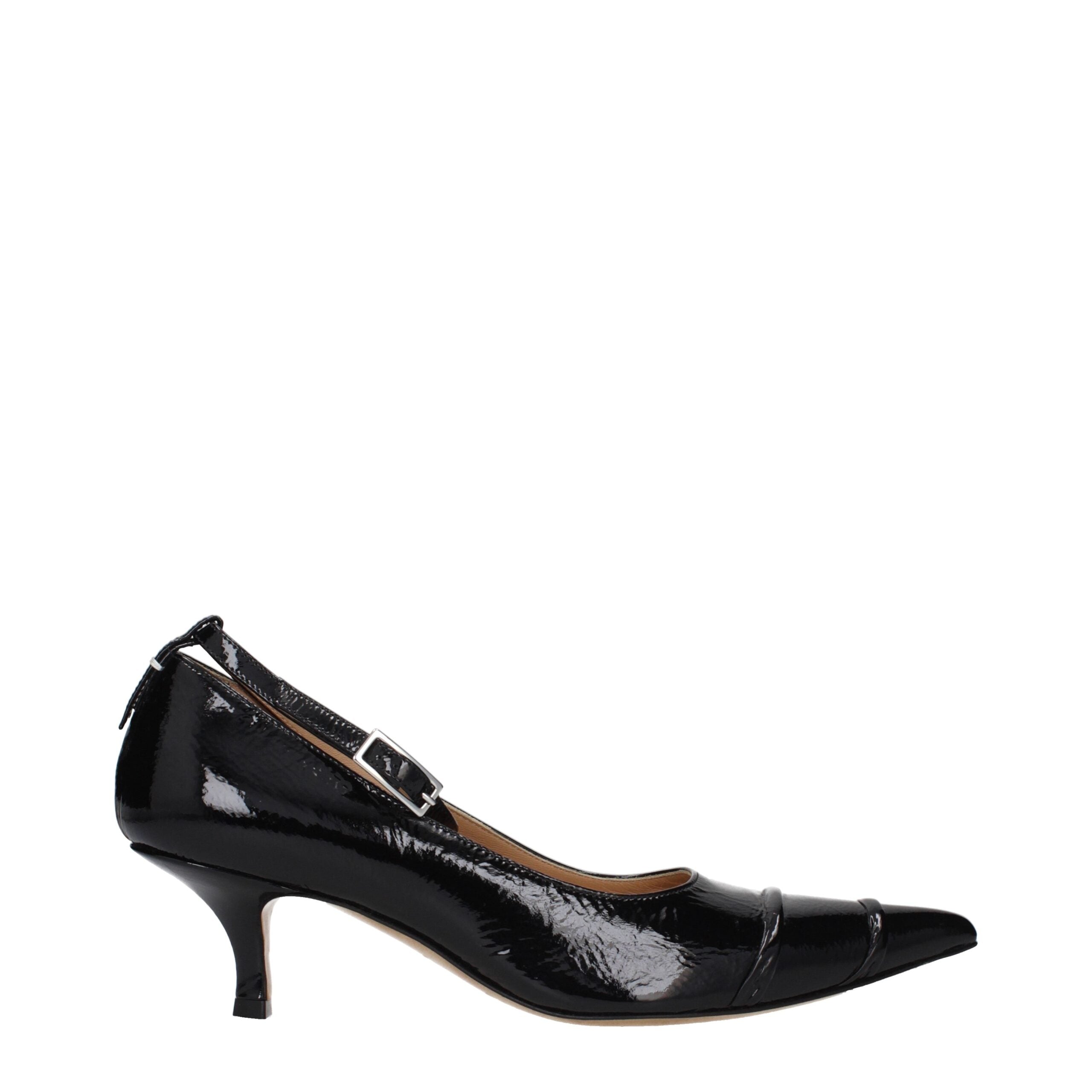 Maison Margiela Black Leather Women's Pumps