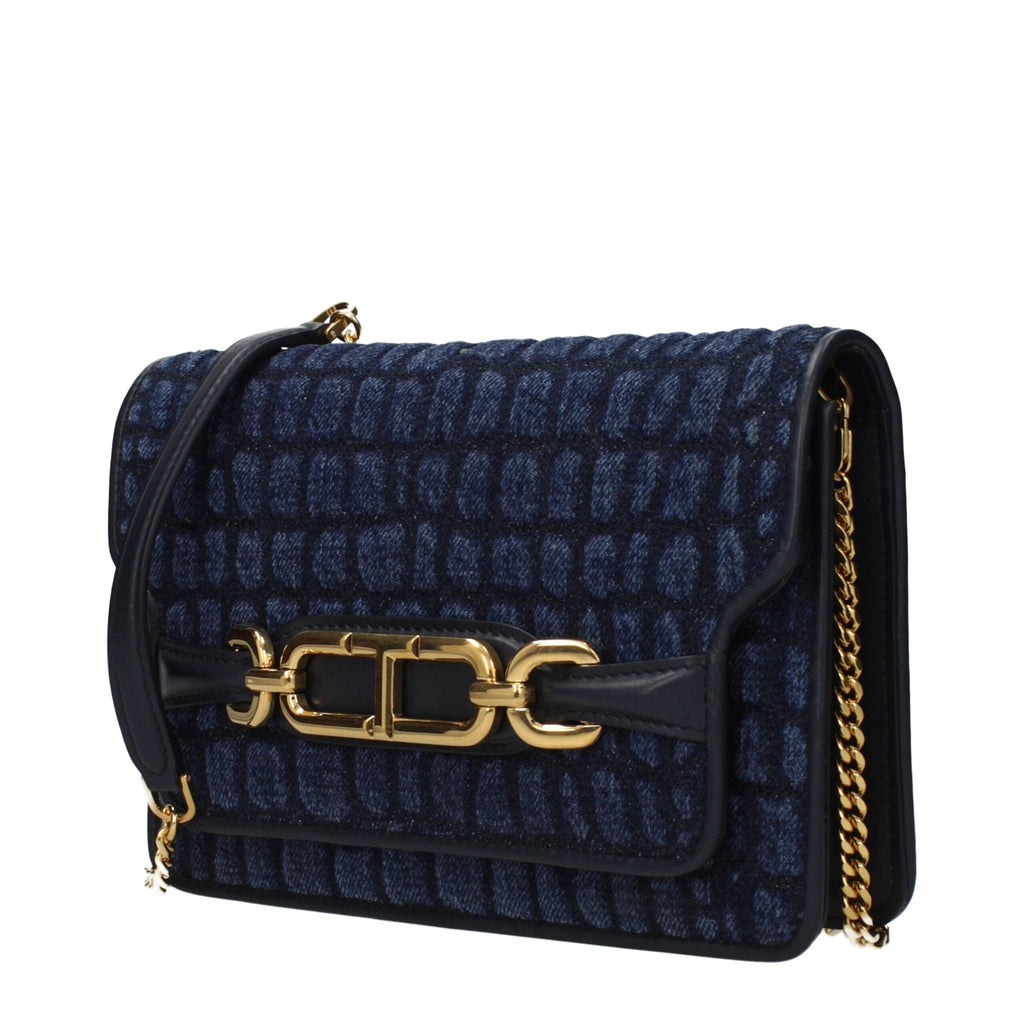 Tom Ford Blue Fabric Clutch Women's Bag