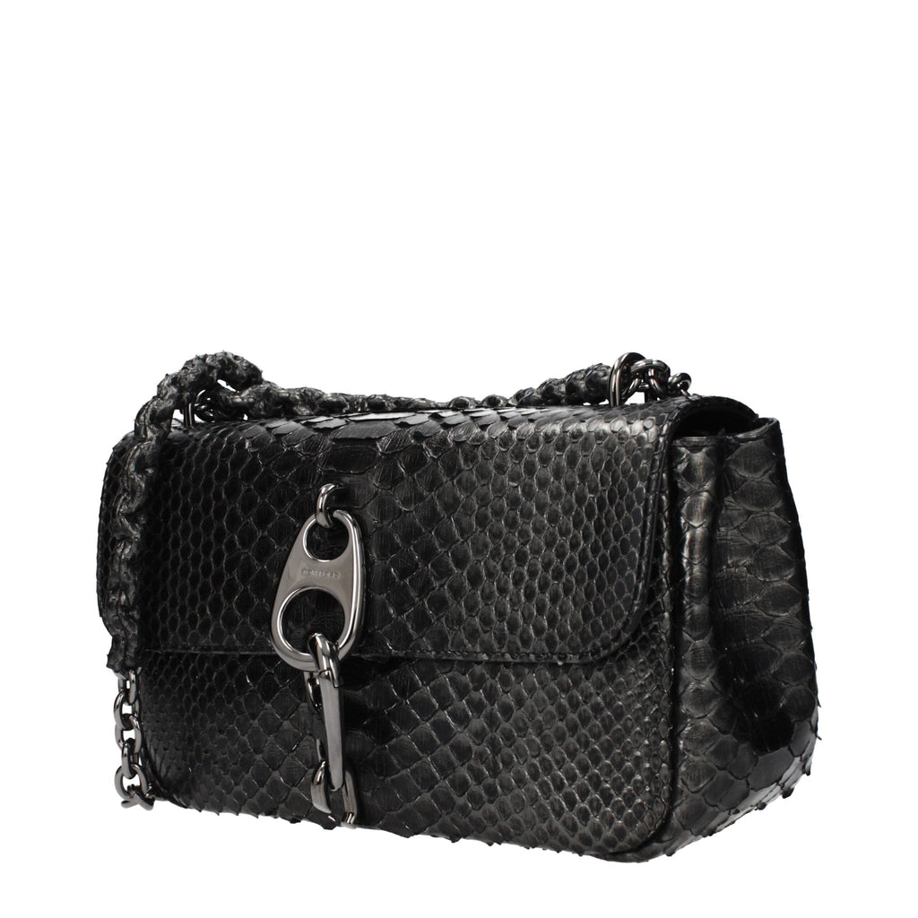 Tom Ford Gray Skin Shoulder Women's Bag