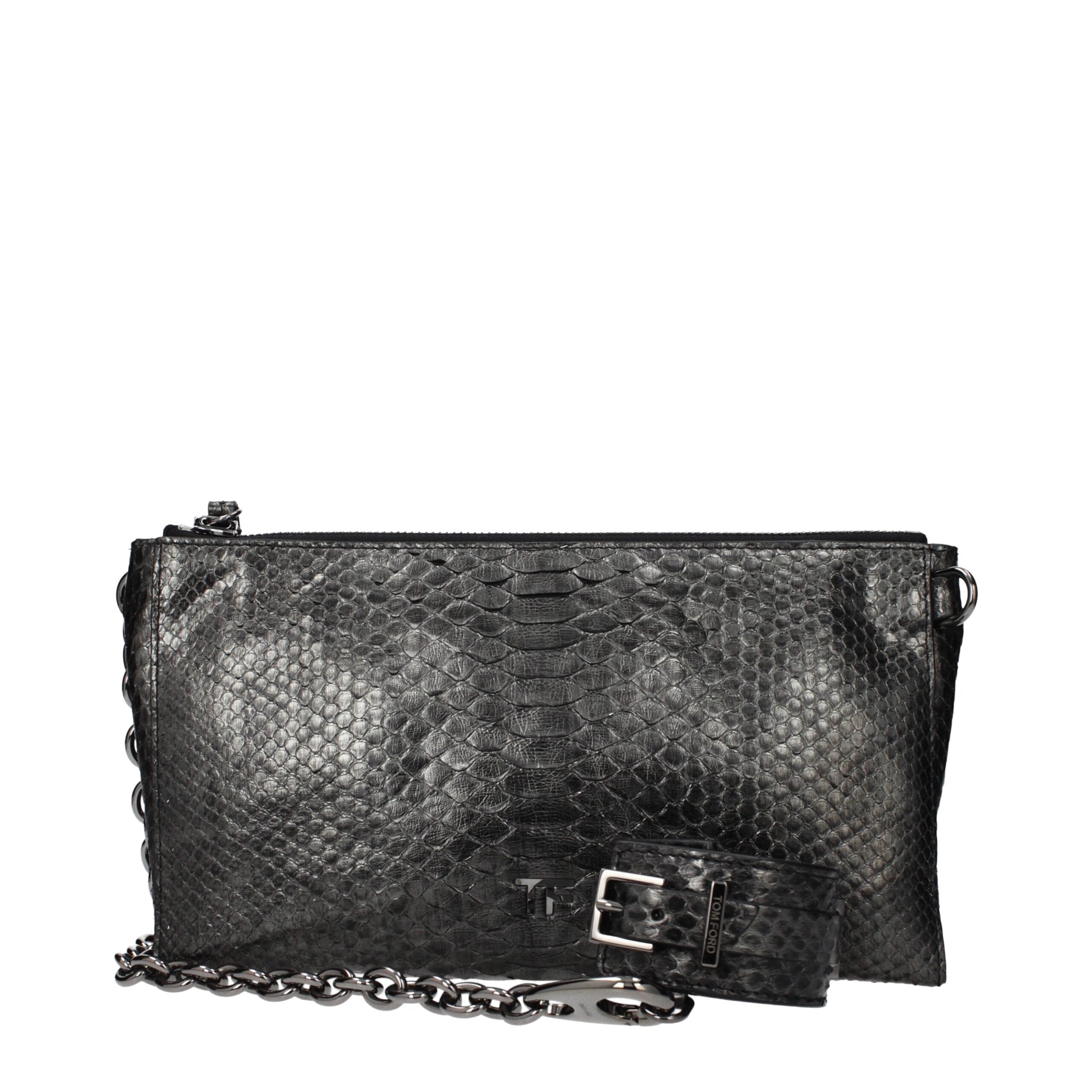 Tom Ford Gray Skin Women's Handbag