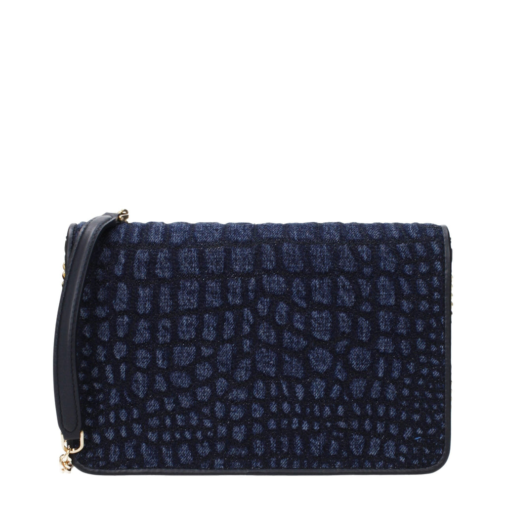 Tom Ford Blue Fabric Clutch Women's Bag