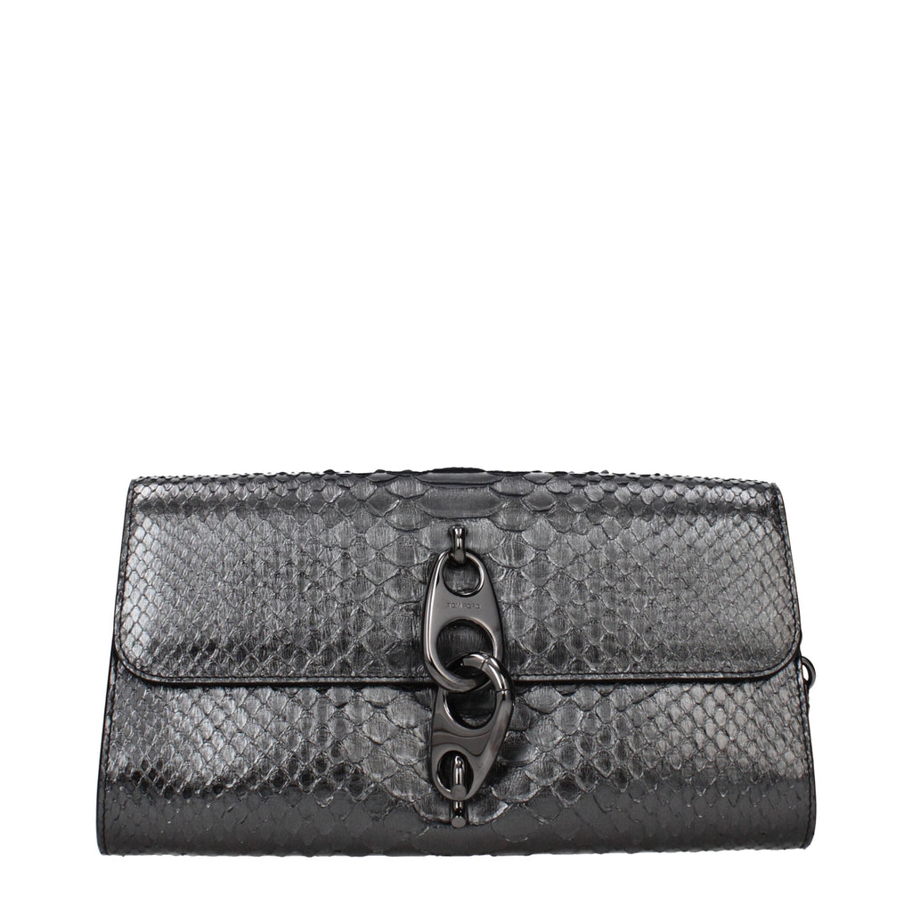 Tom Ford Gray Skin Clutch Women's Bag