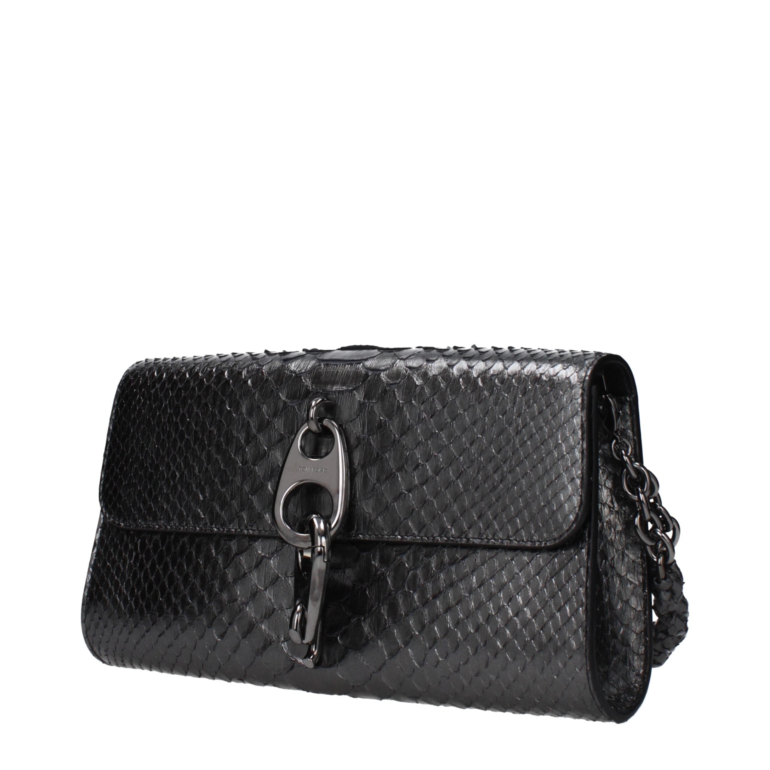 Tom Ford Gray Skin Clutch Women's Bag