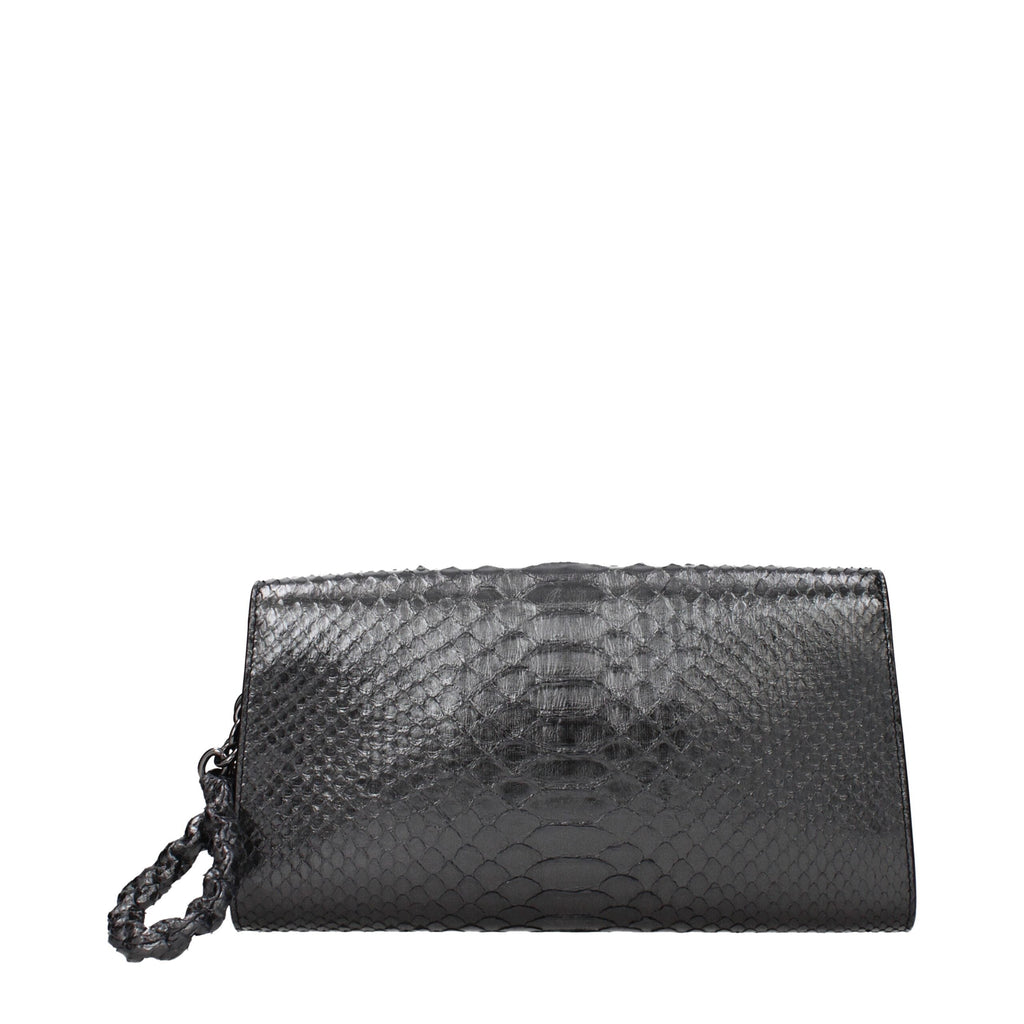 Tom Ford Gray Skin Clutch Women's Bag