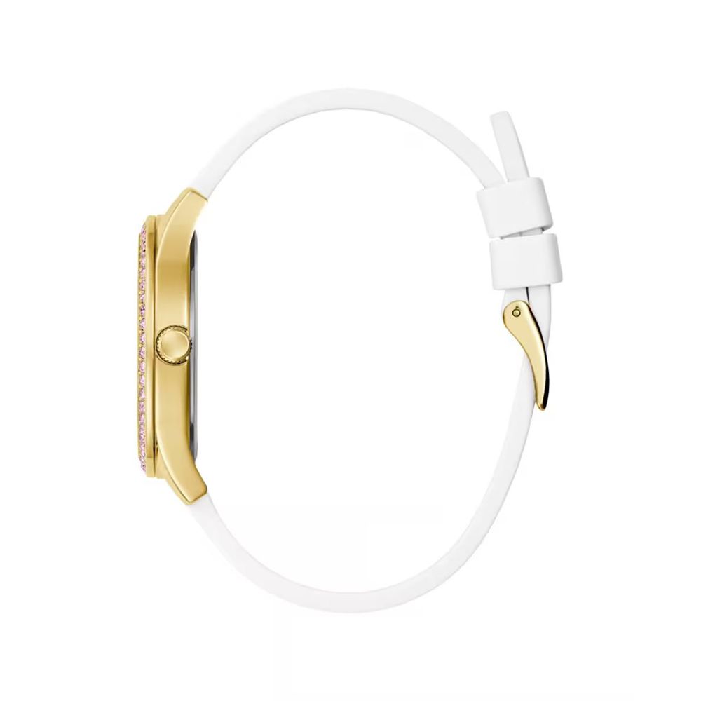 Guess White Synthetic Dress Women's Watch