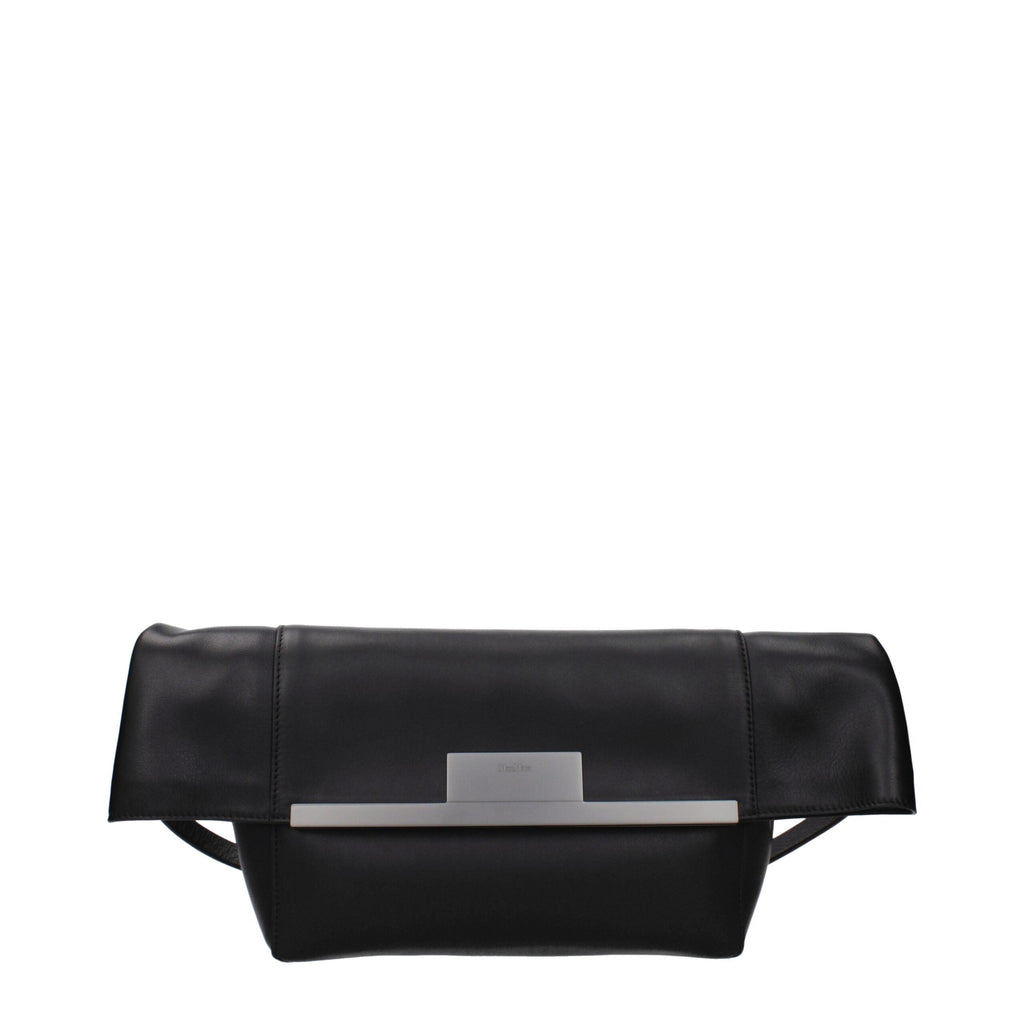 Max Mara Black Leather Shoulder Women's Bag