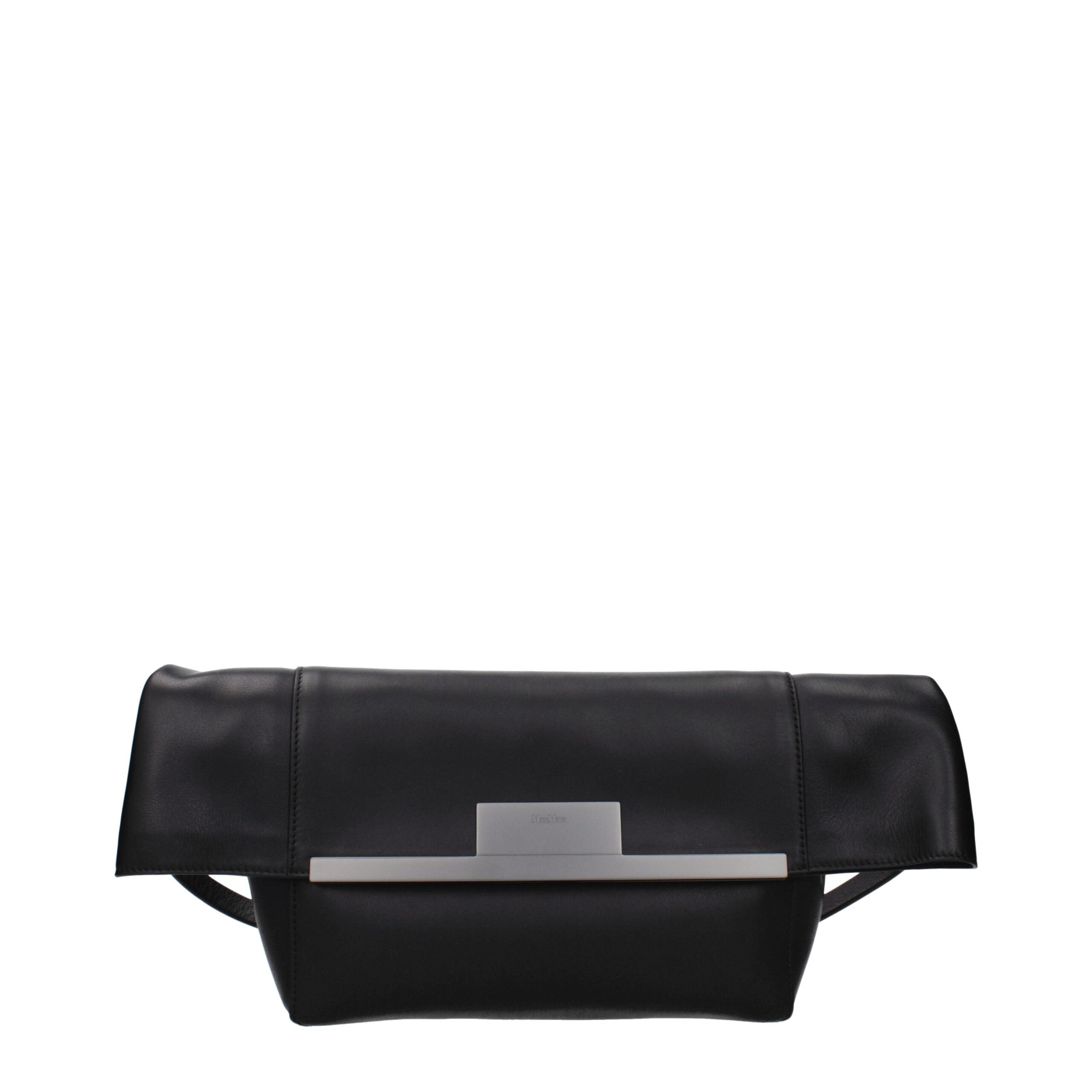 Max Mara Black Leather Shoulder Women's Bag
