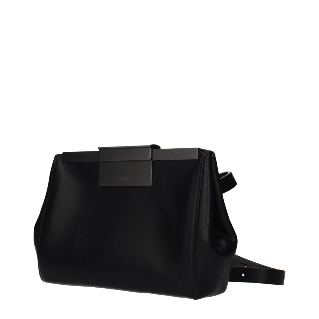 Max Mara Black Leather Crossbody Women's Bag