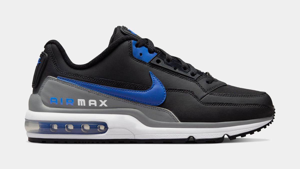 Exclusive Air Max LTD 3 Mens Running Shoes (Black/Game Royal/Iron) — 6 — Front View