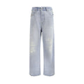 Diesel Light Blue Cotton Relaxed Fit Women's Jeans