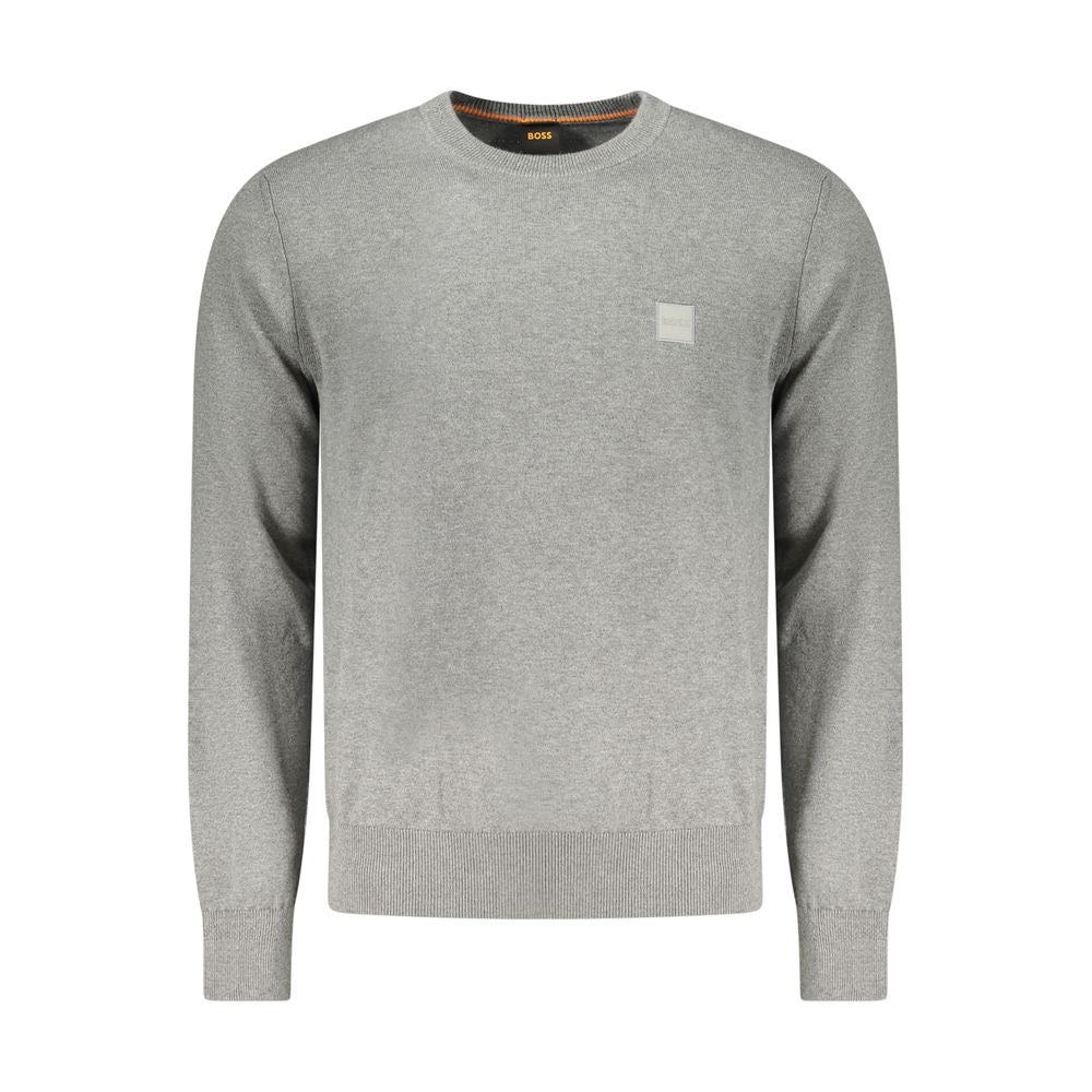 Hugo Boss Grigio Cotton Men's Men's Sweater