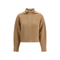 Max Mara Brown Wool Women's Sweatshirt
