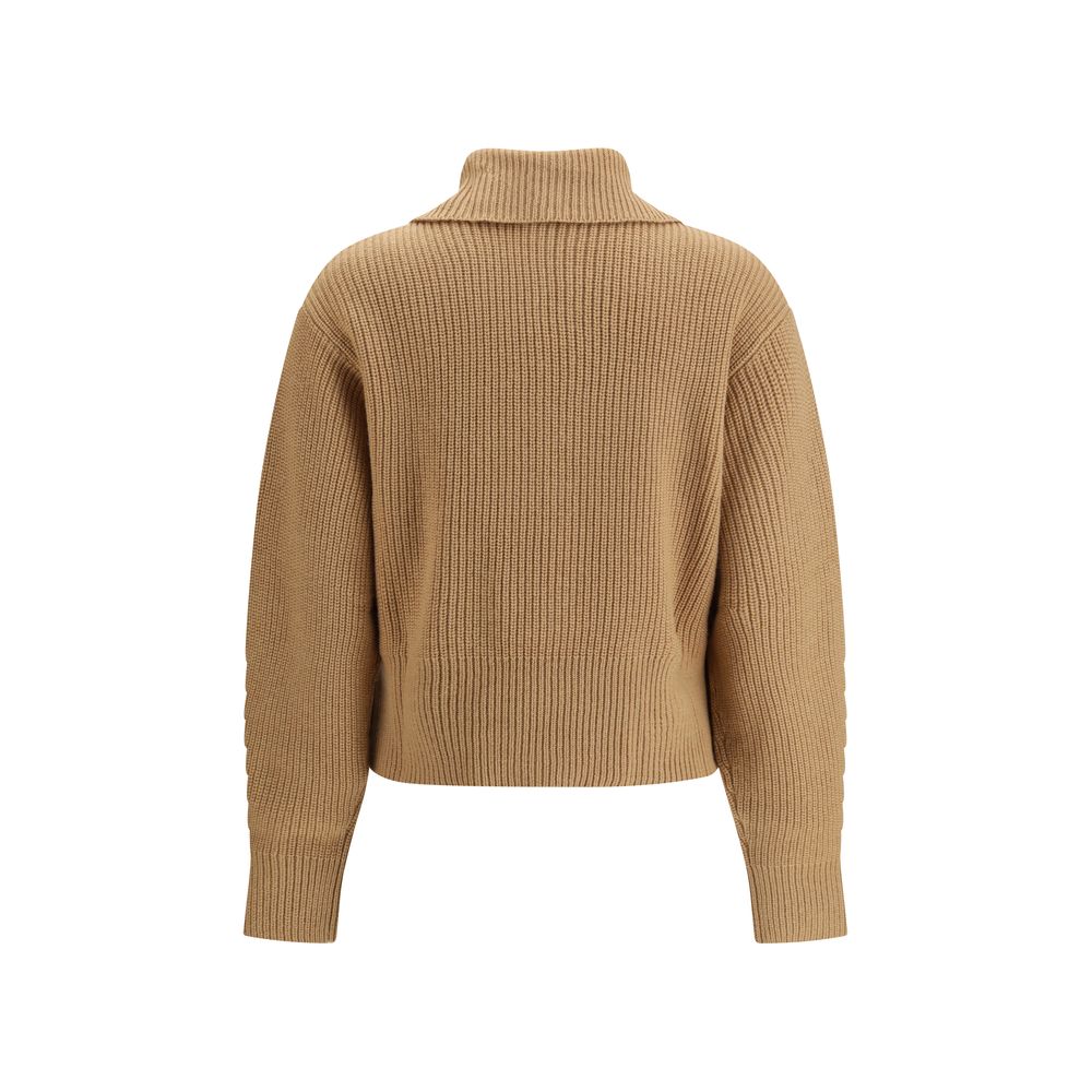 Max Mara Brown Wool Women's Sweatshirt