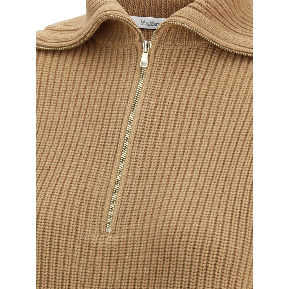 Max Mara Brown Wool Women's Sweatshirt