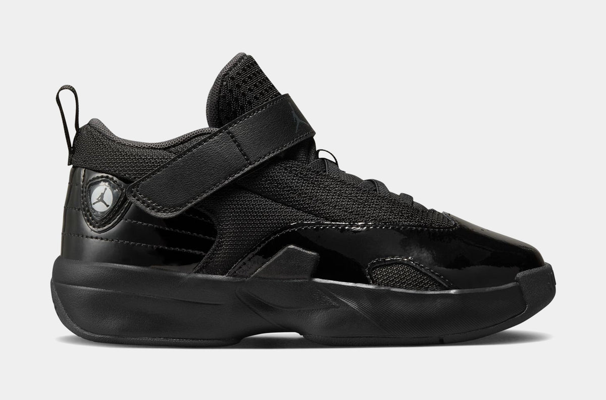 Exclusive Max Aura 6 Preschool Lifestyle Shoes (Black) — 10.5C — Front View