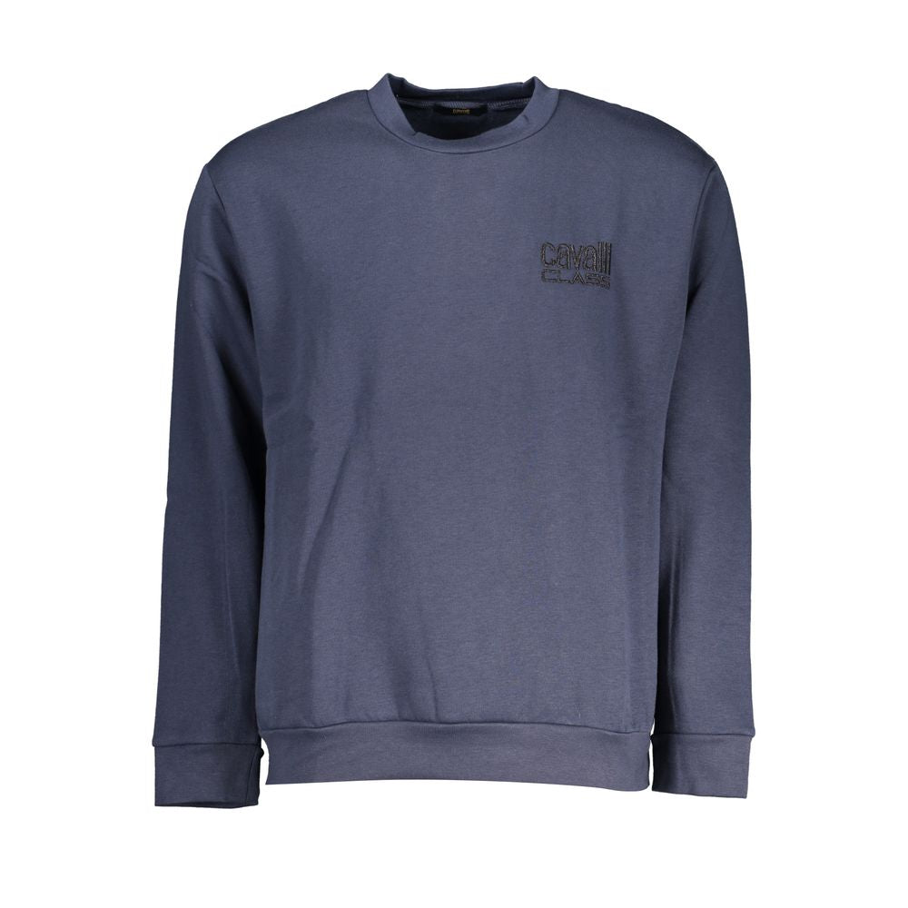 Cavalli Class Blue Polyester Men Men's Sweatshirt