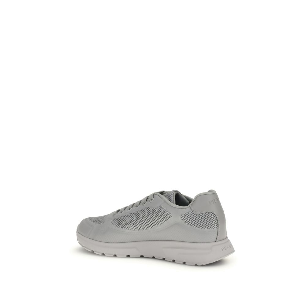 Prada Gray Rubber Athletic Men's Sneakers