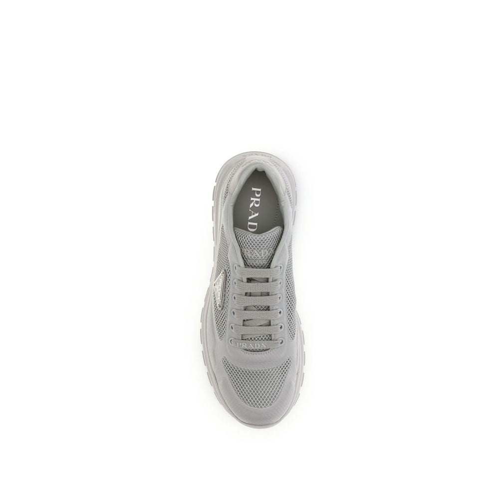 Prada Gray Rubber Athletic Men's Sneakers