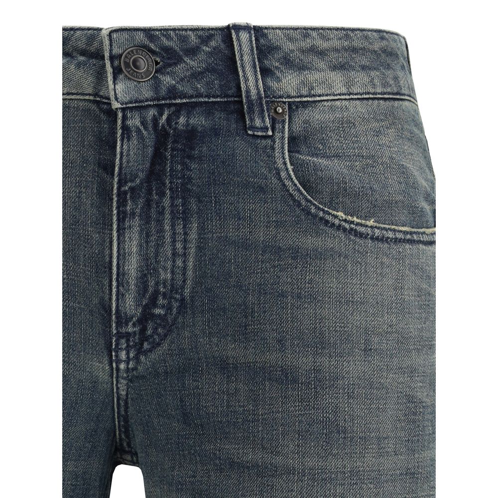 Balenciaga Blue Cotton Flared Women's Jeans