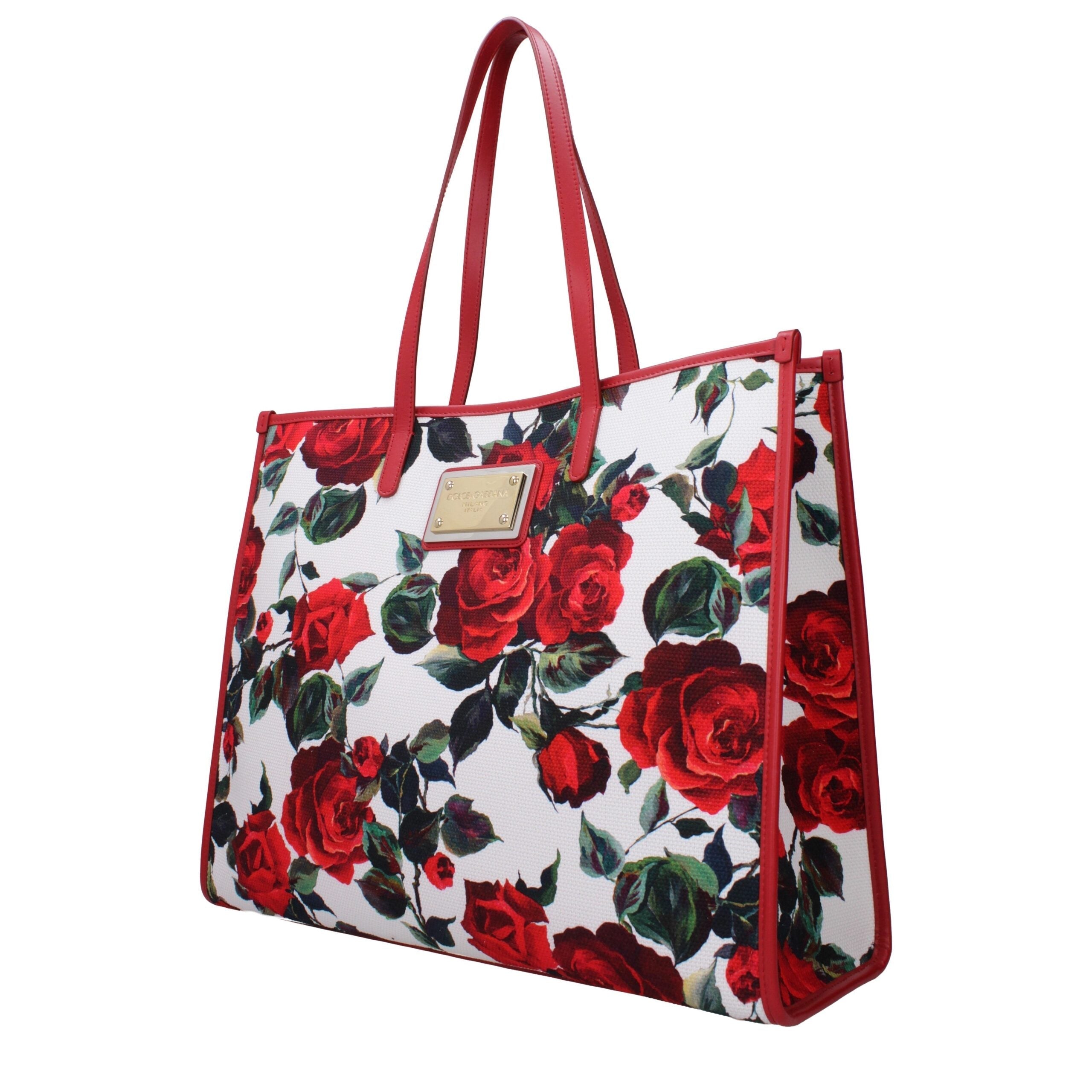 Dolce & Gabbana Red Fabric Shoulder Women's Bag